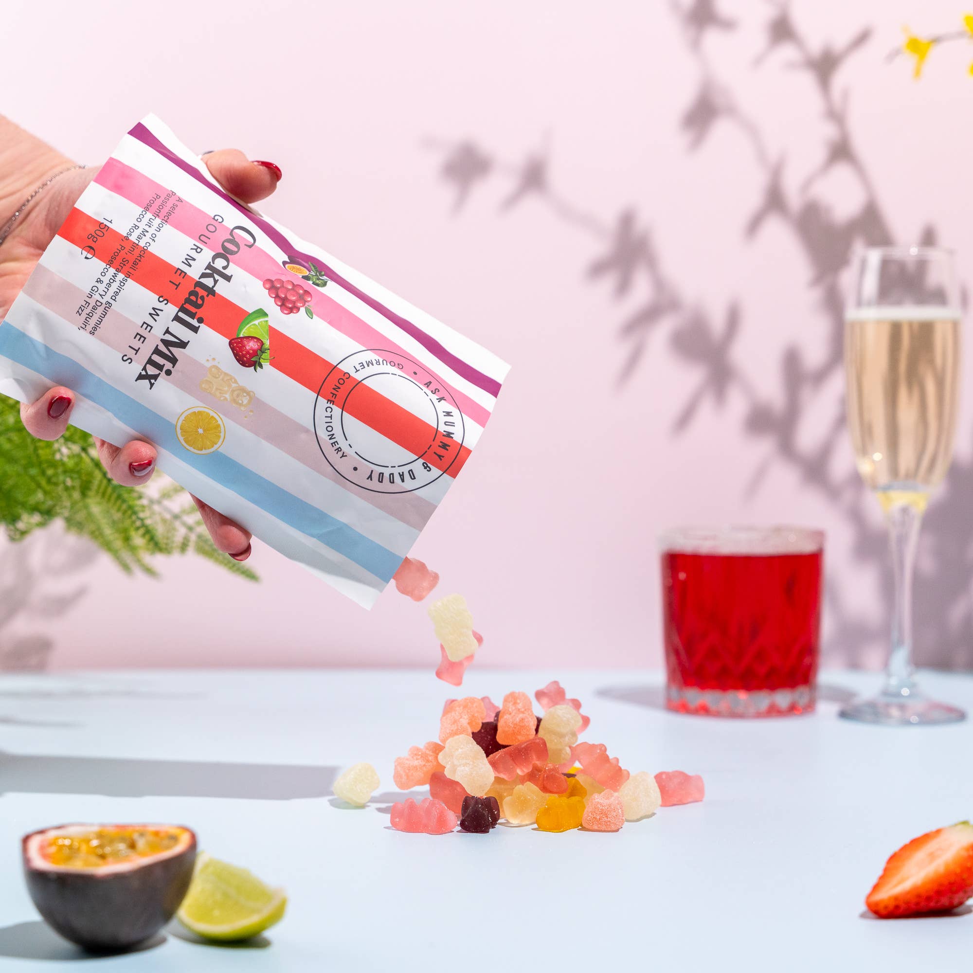 Ask Mummy & Daddy Cocktail Mix Share Bag 150g – Mixed Cocktail Gummies - REGN