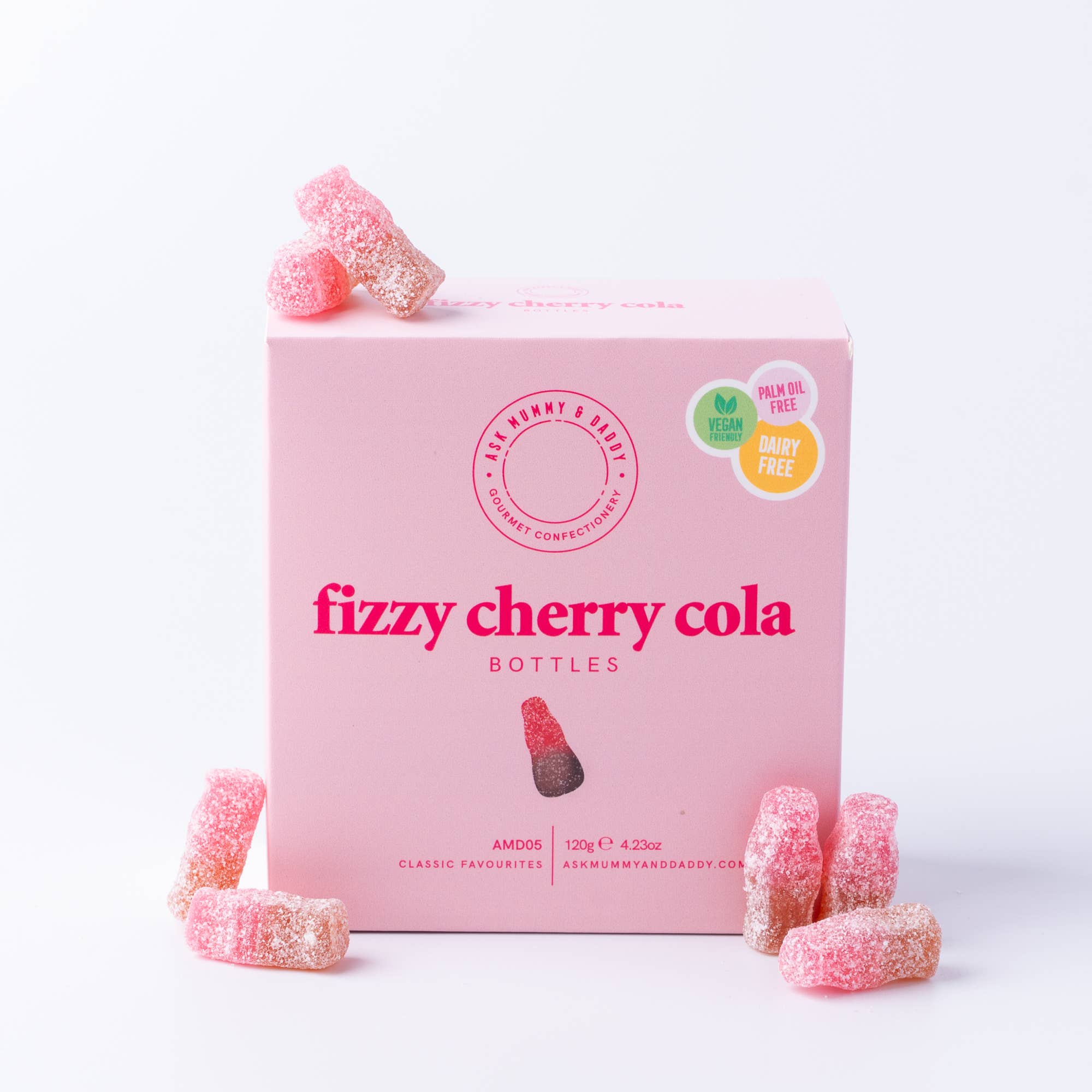 Ask Mummy & Daddy Fizzy Cherry Cola Bottles Gift Box – Cherry Cola Fizzy Sweets - REGN