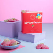 Ask Mummy & Daddy Fizzy Strawberries Gift Box – Strawberry Flavoured Fizzy Sweets - REGN