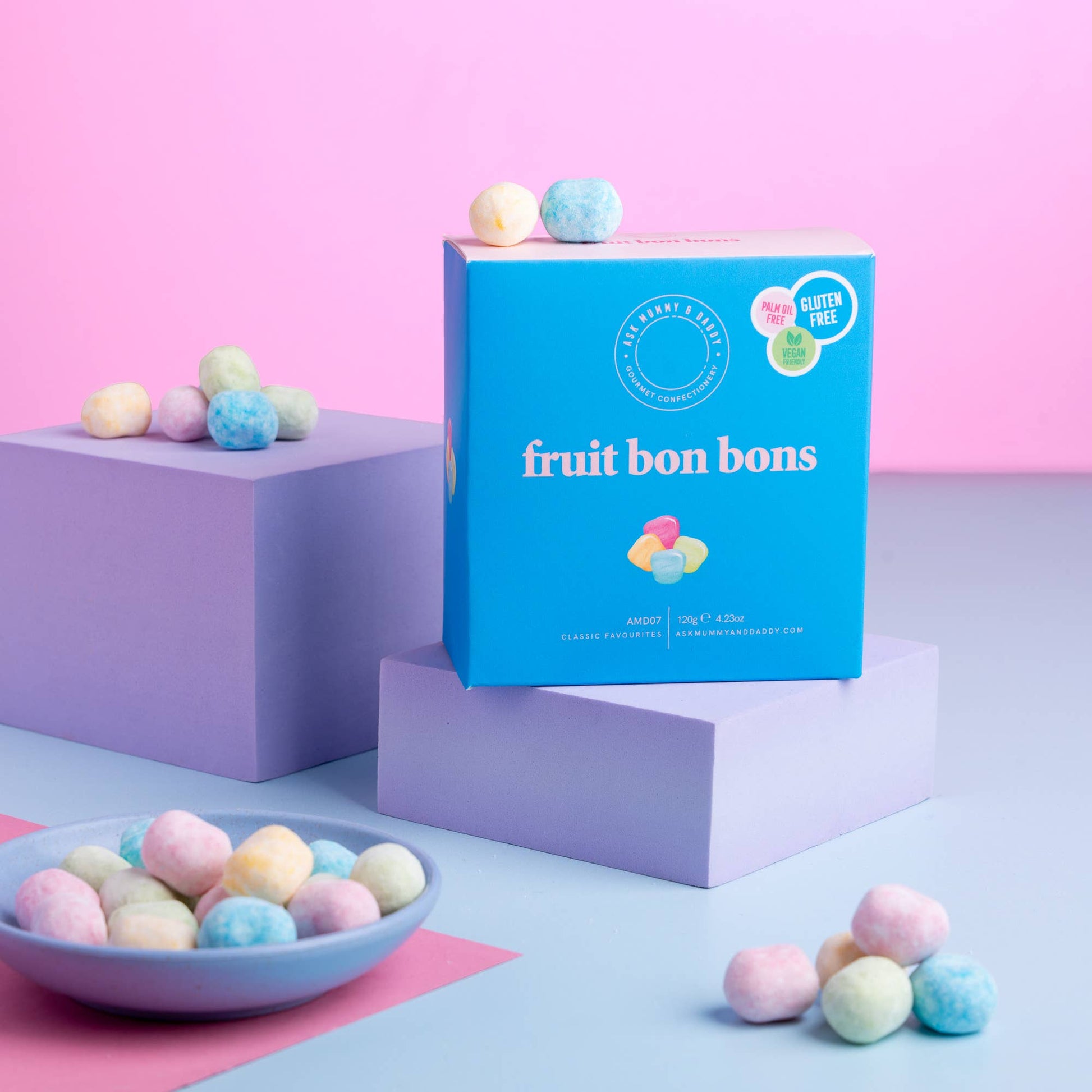 Ask Mummy & Daddy Fruit Bon Bon Gift Box – Mixed Fruity Bonbon Sweets - REGN