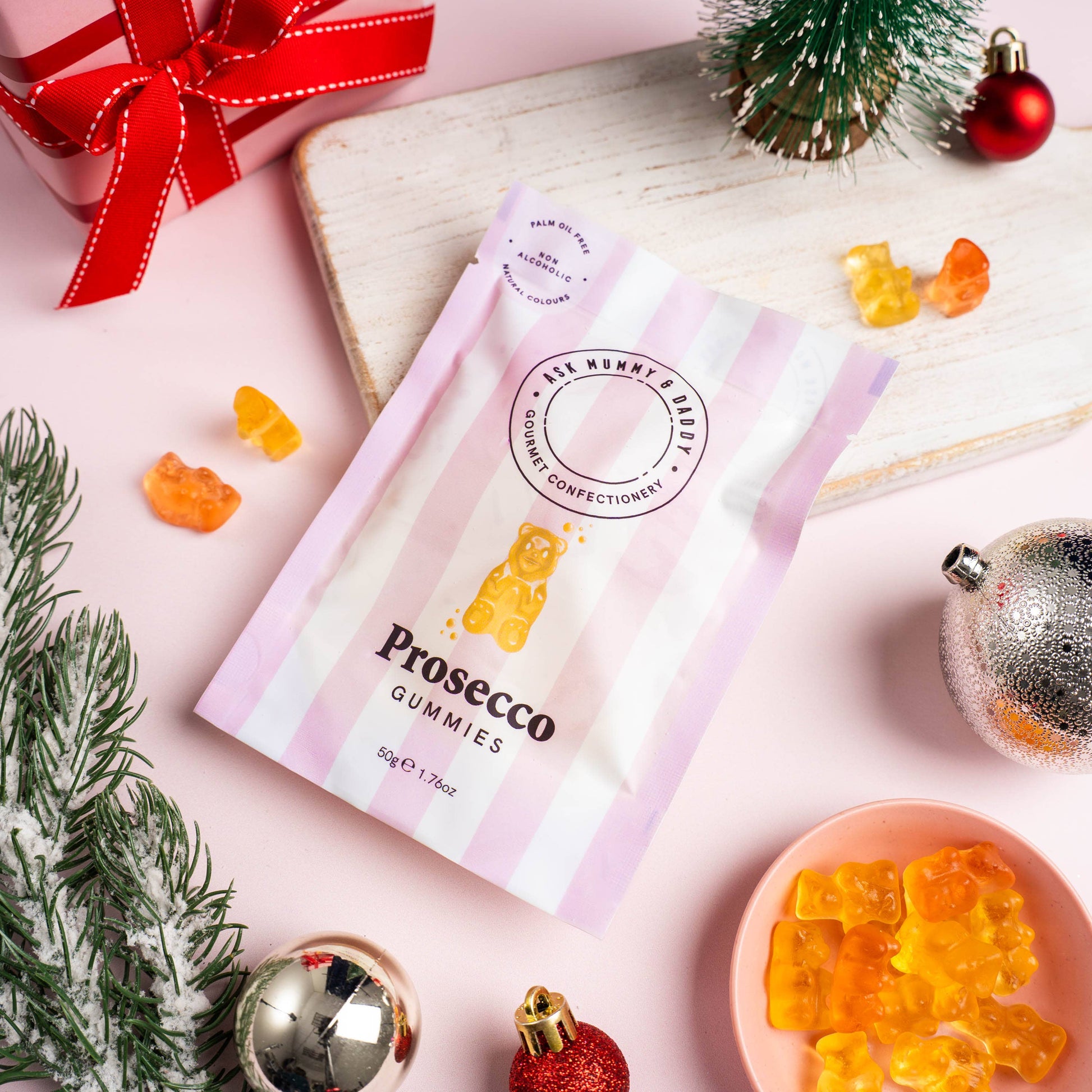 Ask Mummy & Daddy Prosecco Gummy Bears 50g Pouch – Prosecco Flavoured Gummies - REGN