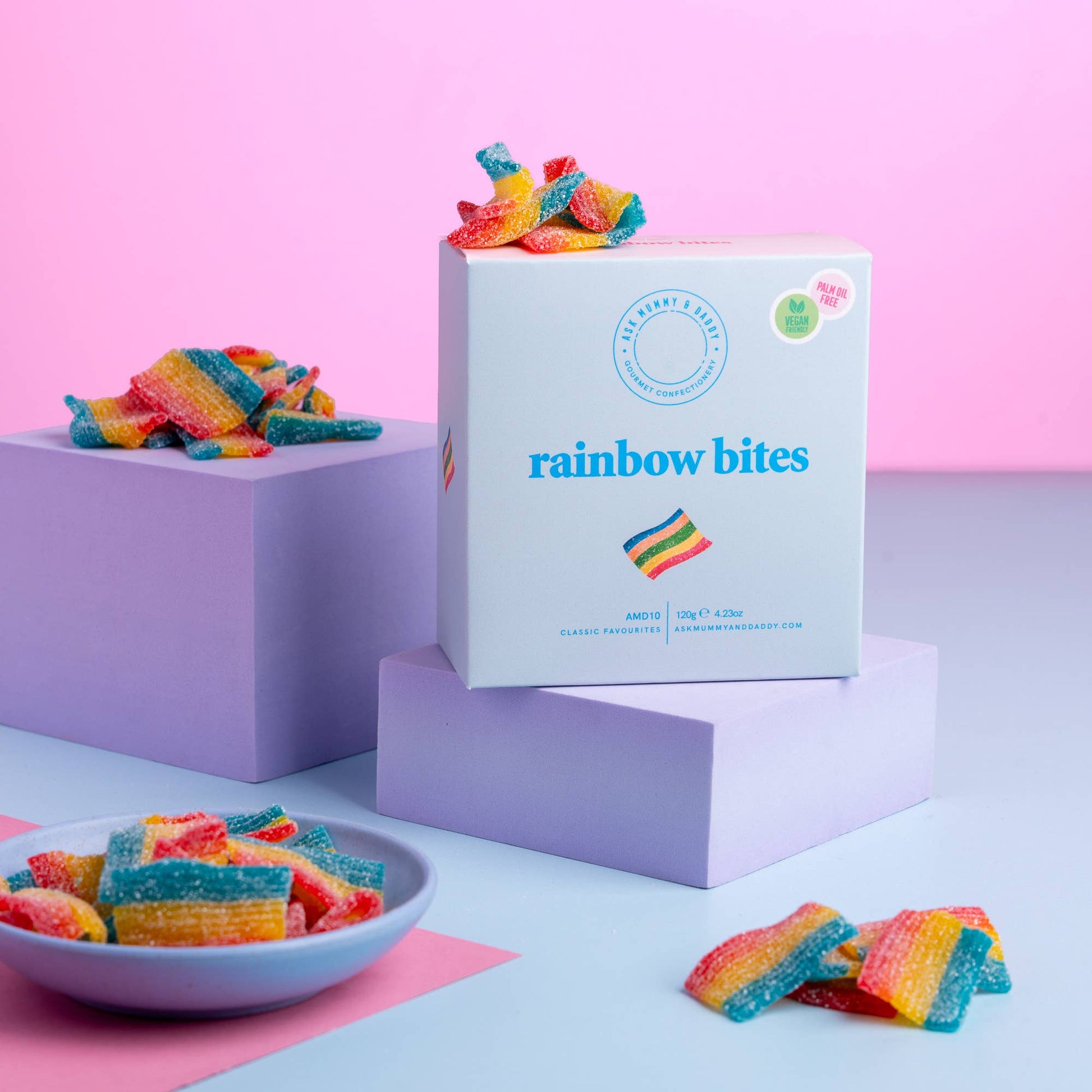 Ask Mummy & Daddy Rainbow Bites Gift Box – Rainbow Fruity Sweets - REGN