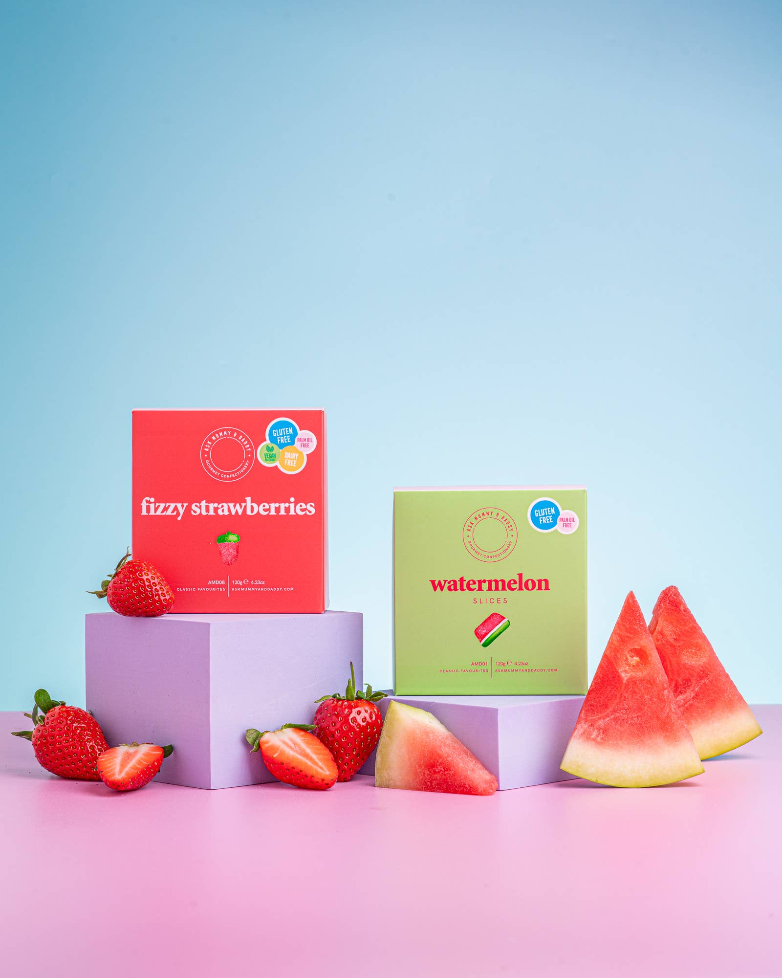 Ask Mummy & Daddy Rhubarb & Custard Gift Box – Rhubarb and Custard Sweets - REGN