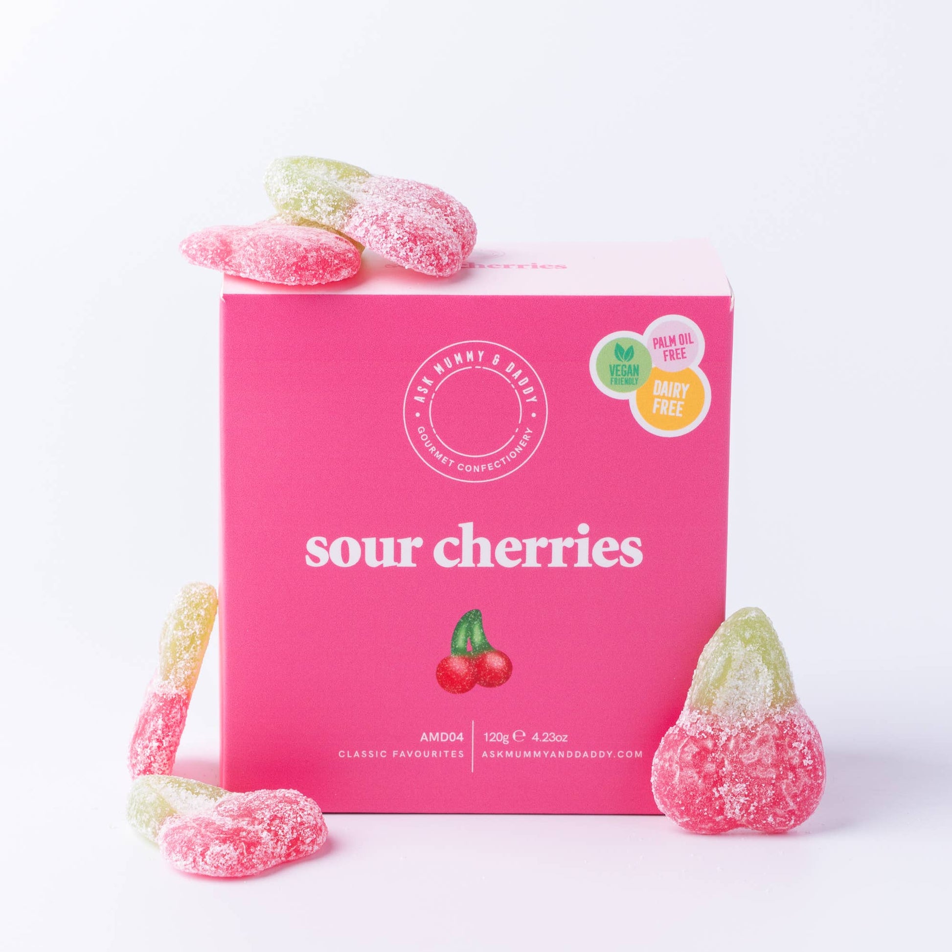 Ask Mummy & Daddy Sour Cherries Gift Box – Sour Cherry Flavoured Sweets - REGN