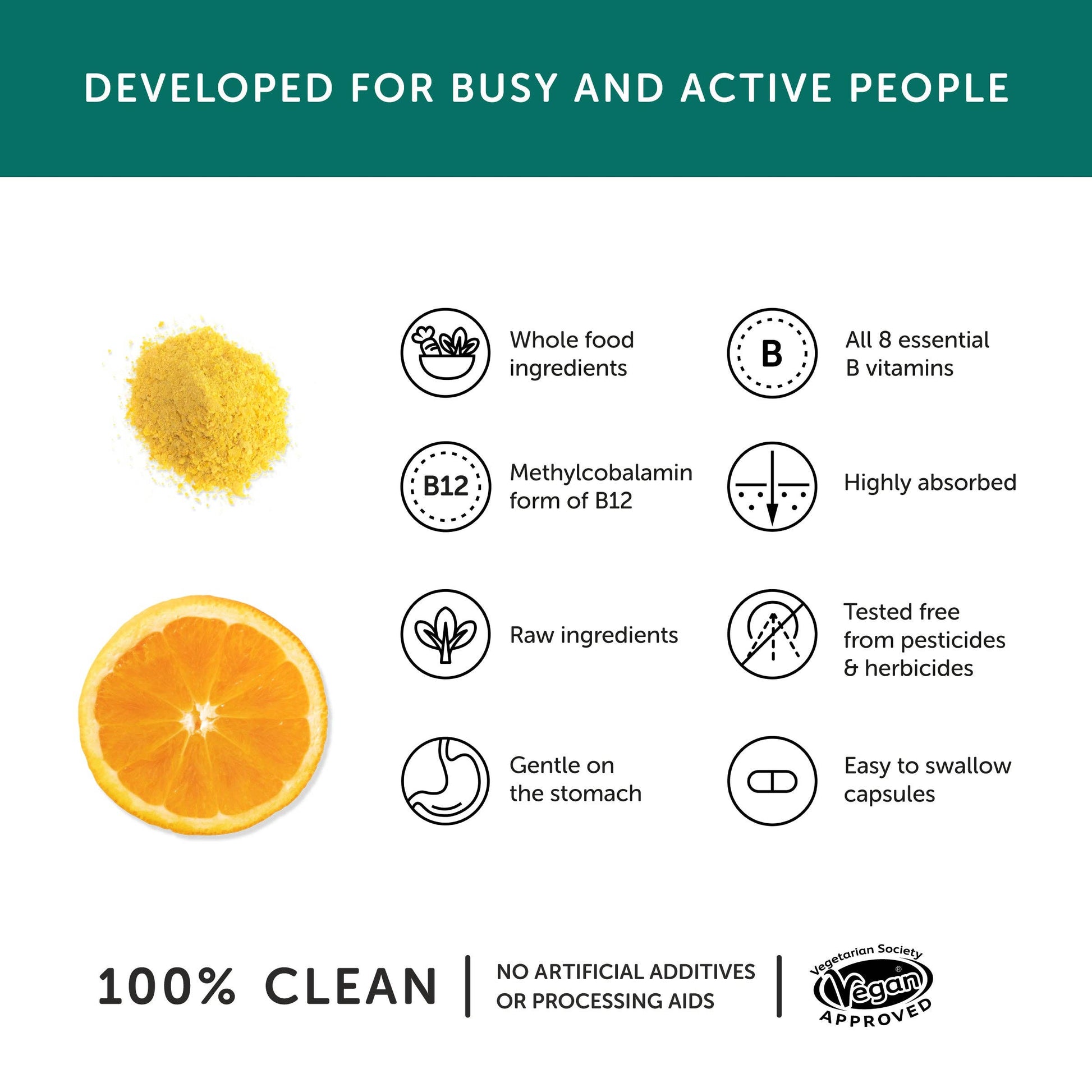 B Complex Vitamin – Vegan Supplement – 30 Capsules - REGN