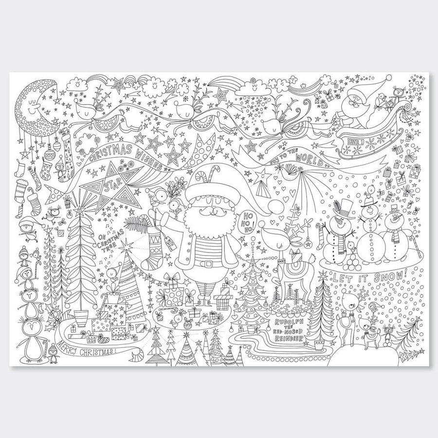 Giant Christmas Colouring Poster – Festive Activity for Kids