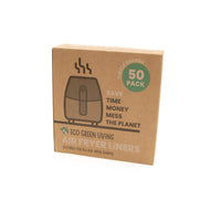 Eco Green Living Compostable Air Fryer Liners 50 Pack – Plastic-Free & Grease-Resistant