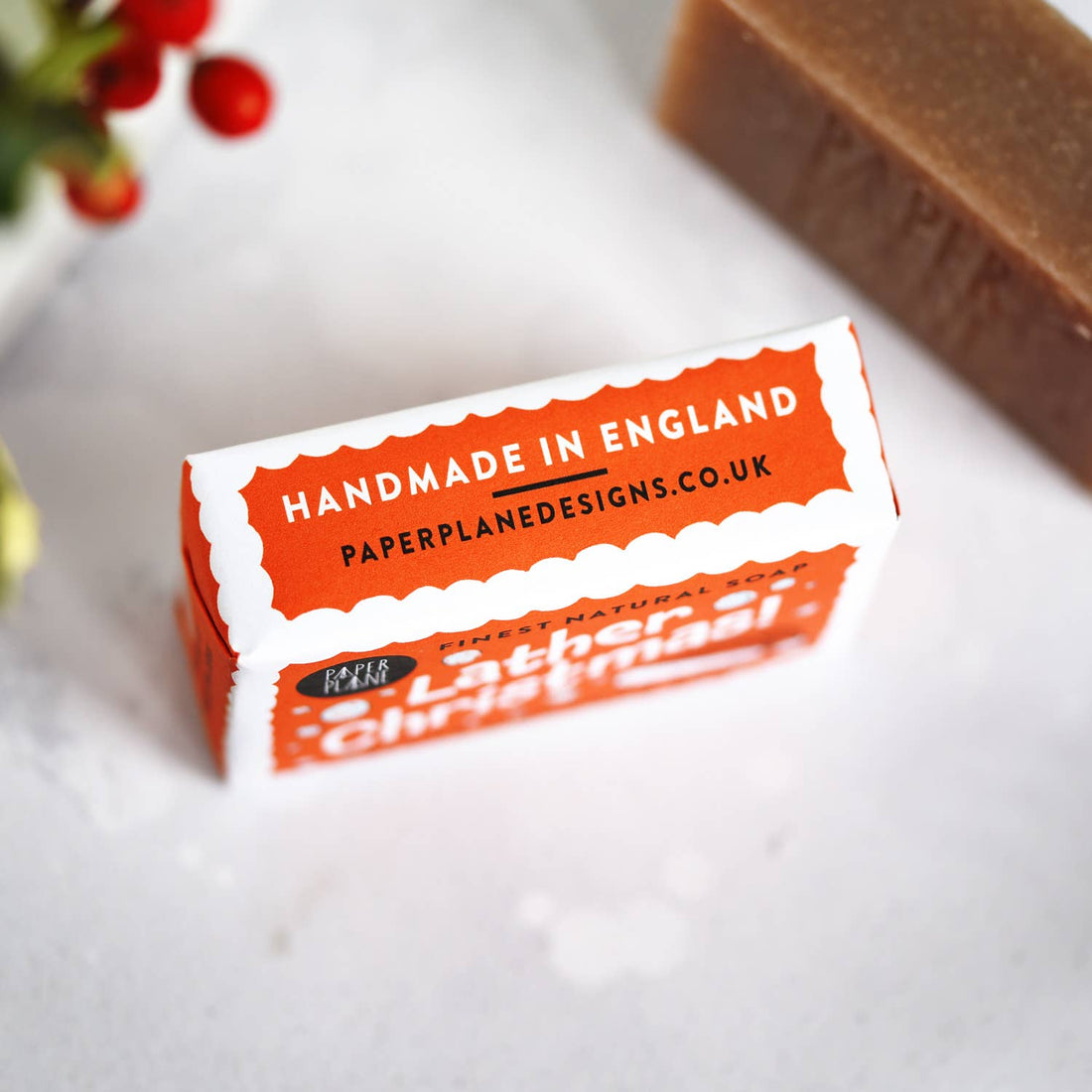 Natural Vegan Christmas Soap Bar – Cinnamon Gingerbread Scent