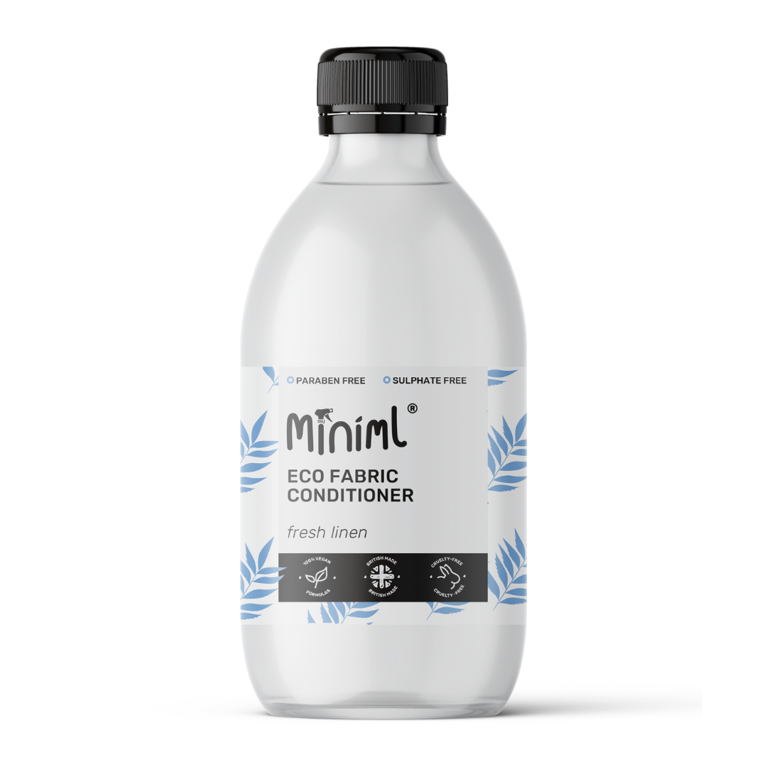 Fresh Linen Fabric Conditioner – 500ml Refillable Glass Bottle