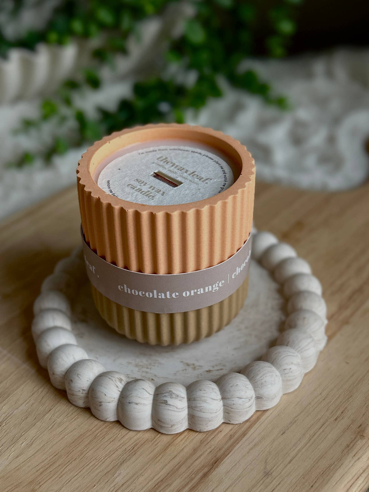 Chocolate Orange Scented Soy Wax Refillable Candle