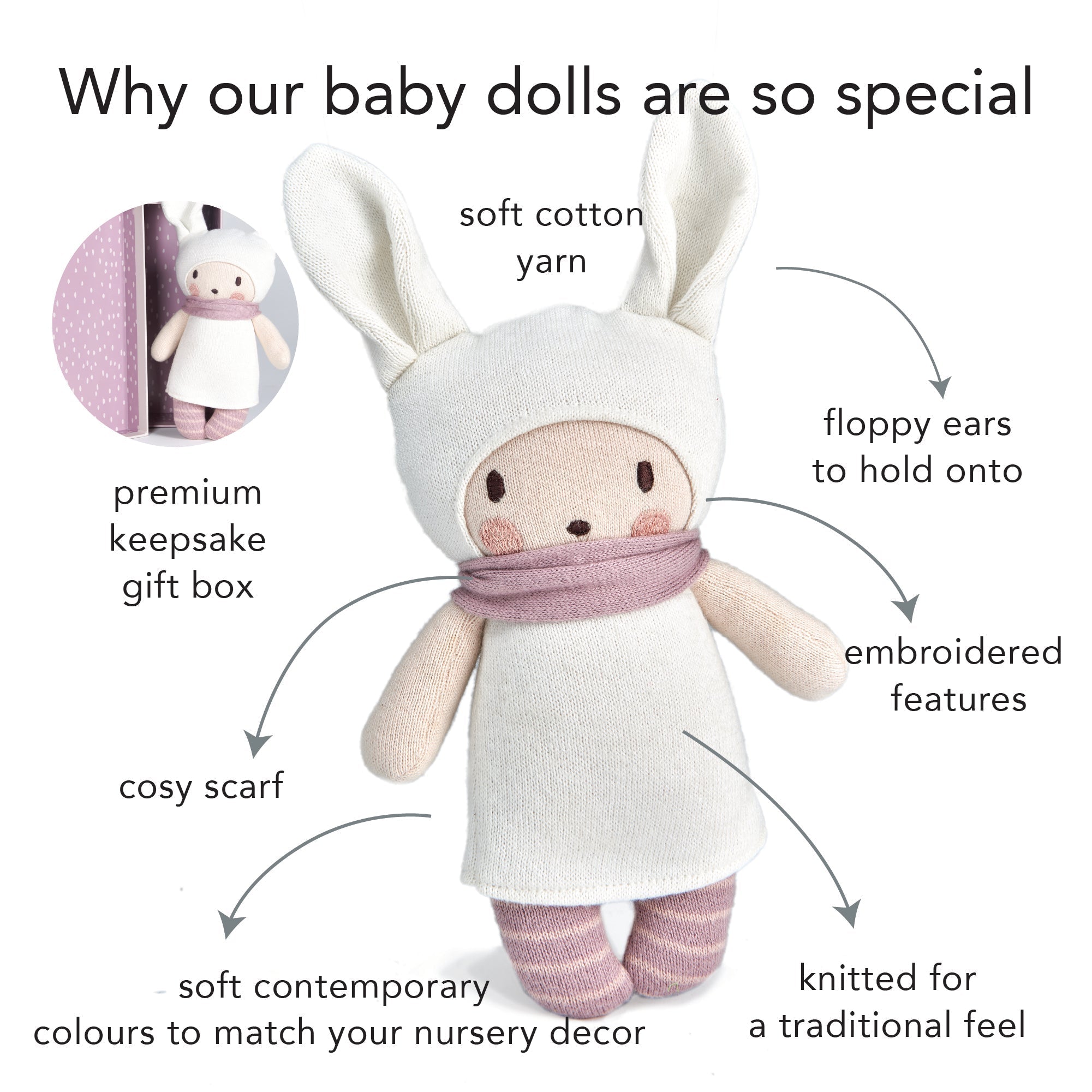 Baby Baba Knitted Doll - REGN