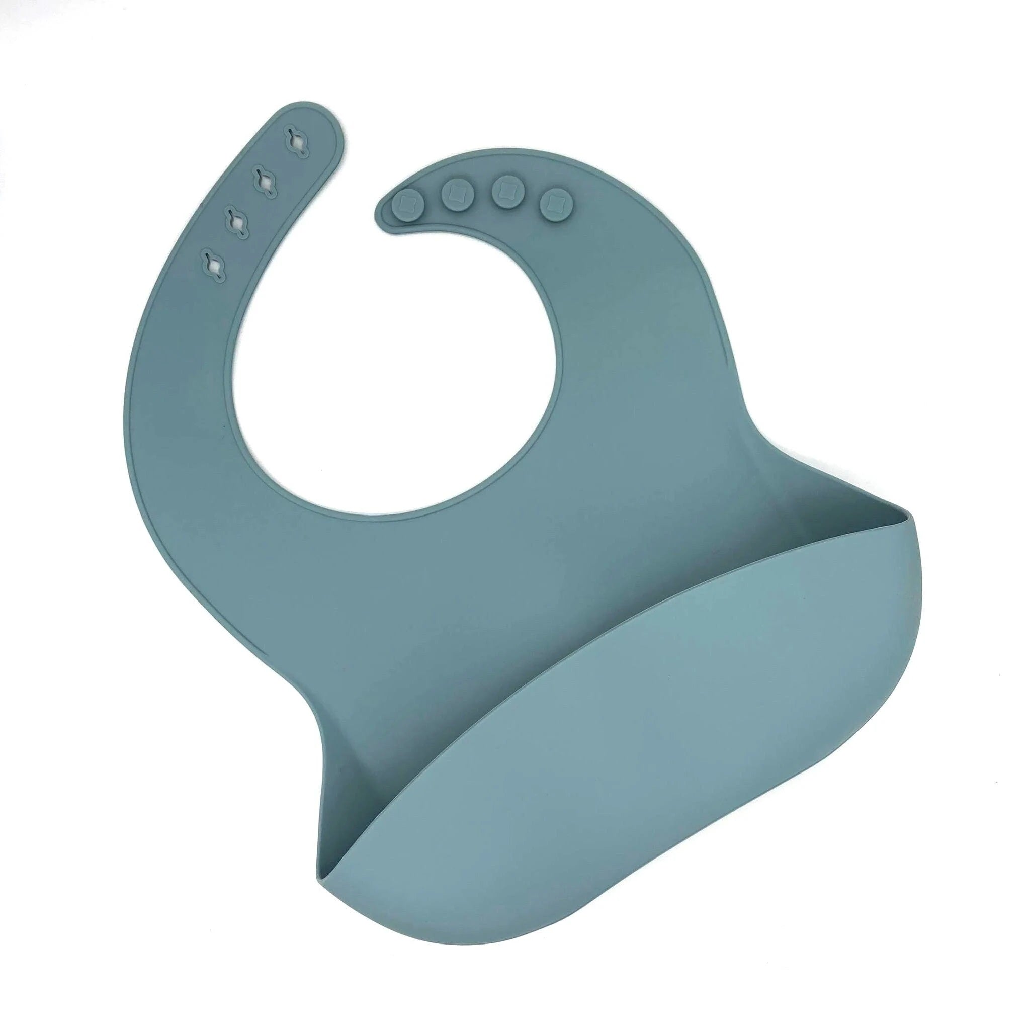 Baby Plastic Free Feeding 4 Pieces Set With Bowl, Bib & Fork, Spoon - Blue - REGN