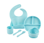 Baby Silicone Feeding Set 6pcs - Blue - REGN