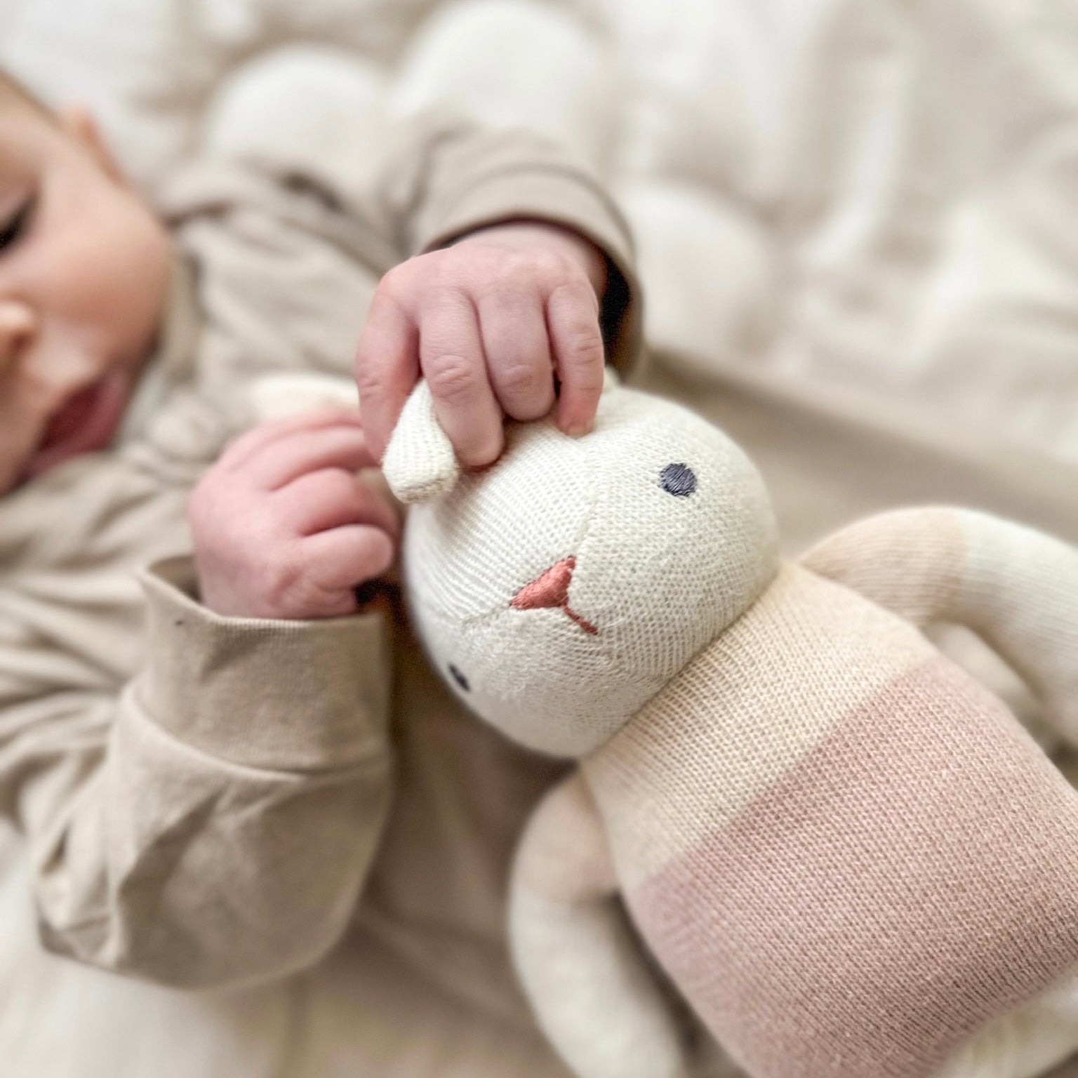 Baby Threads Cream Bunny Doll - REGN