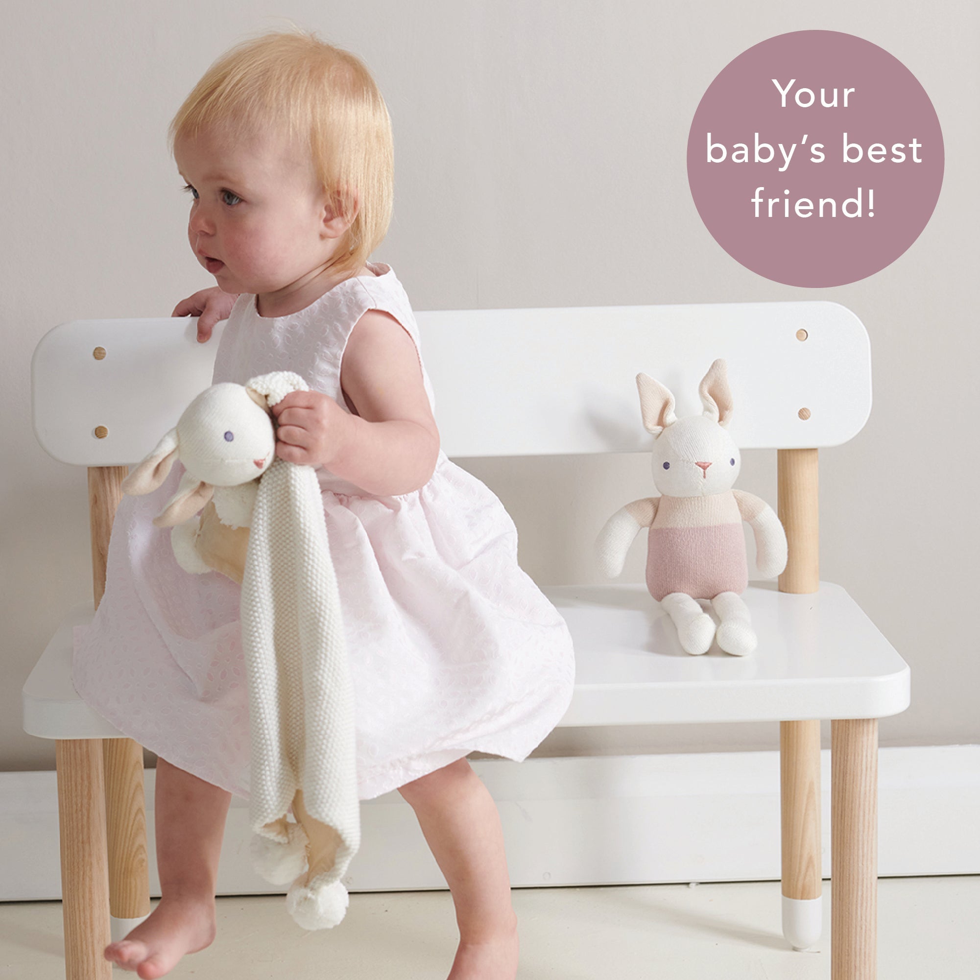 Baby Threads Cream Bunny Doll - REGN