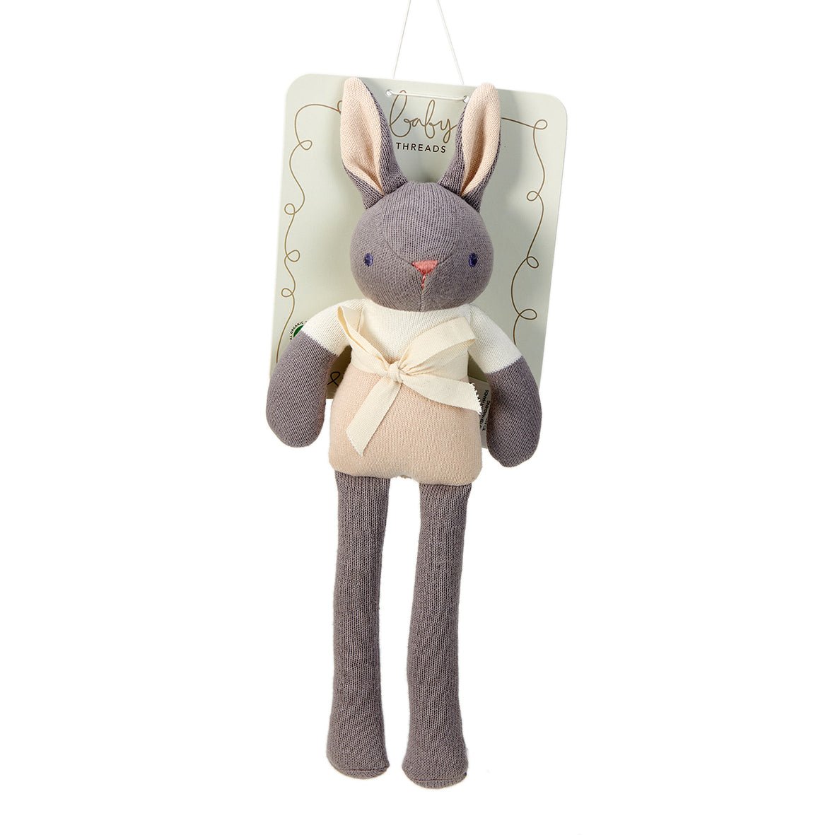 Baby Threads Grey Bunny Doll - REGN