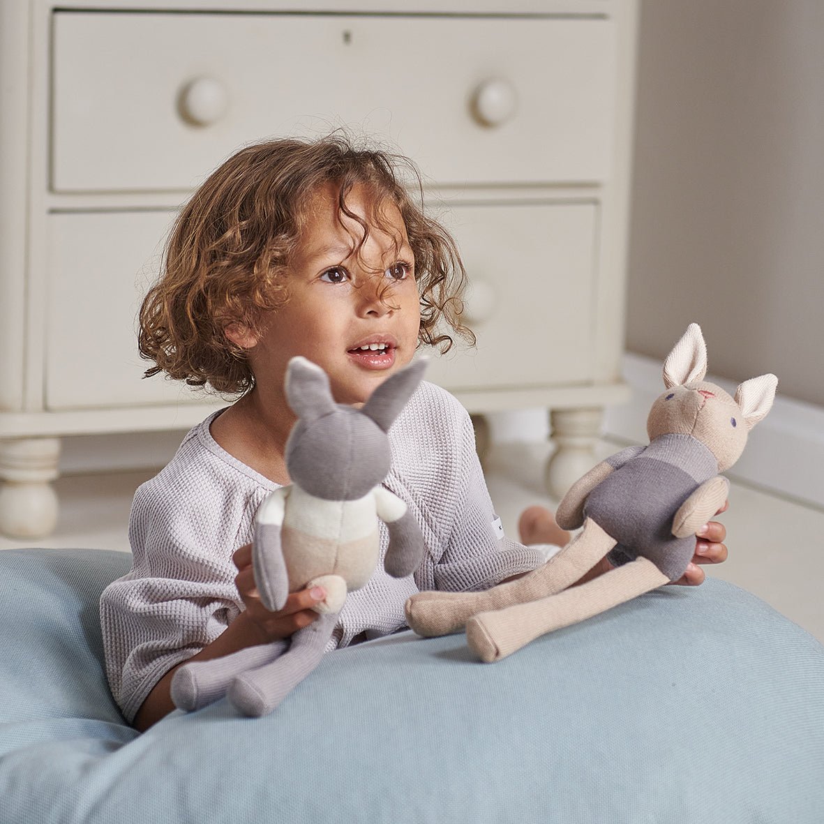 Baby Threads Taupe Bunny Doll - REGN
