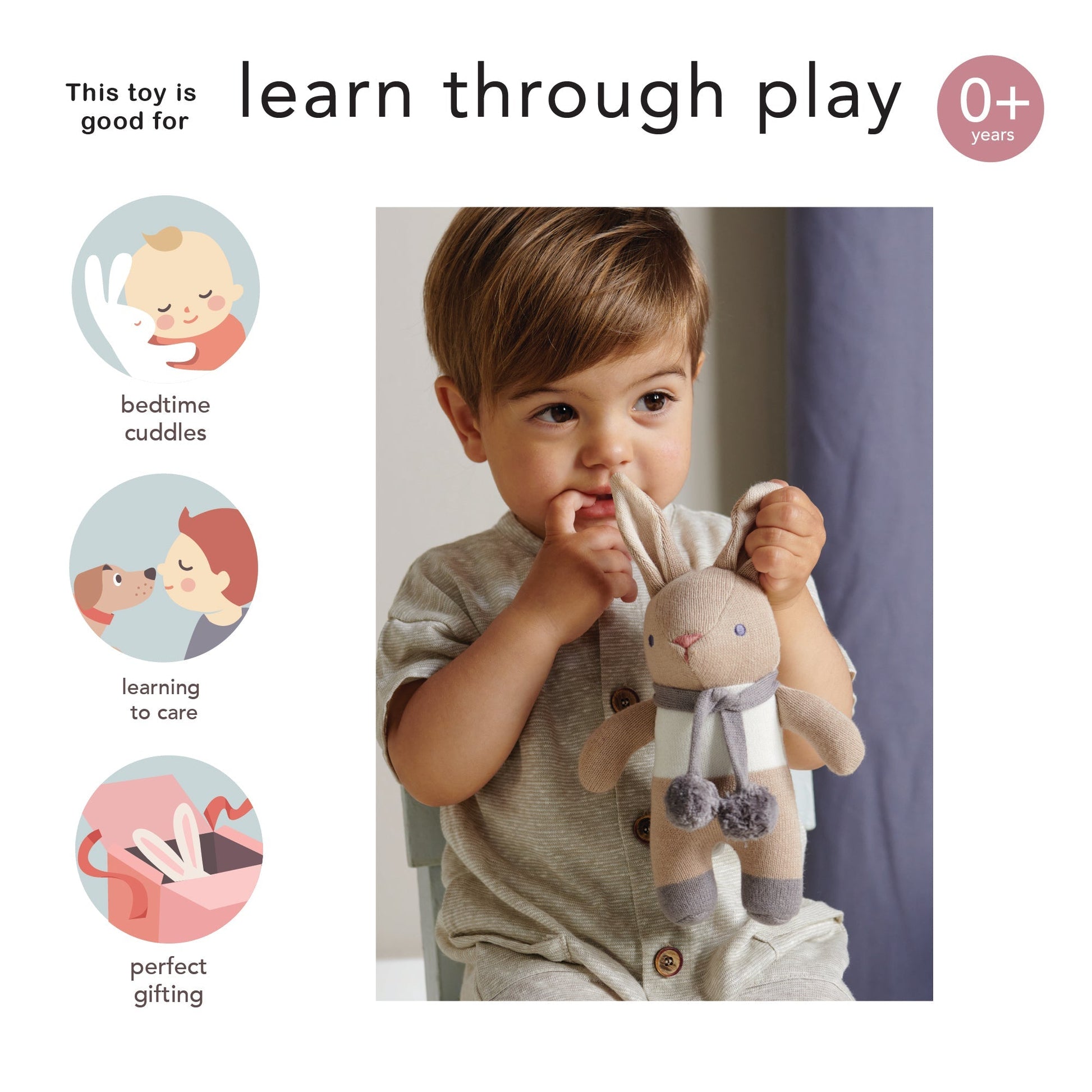 Baby Threads Taupe Bunny Gift Set - REGN