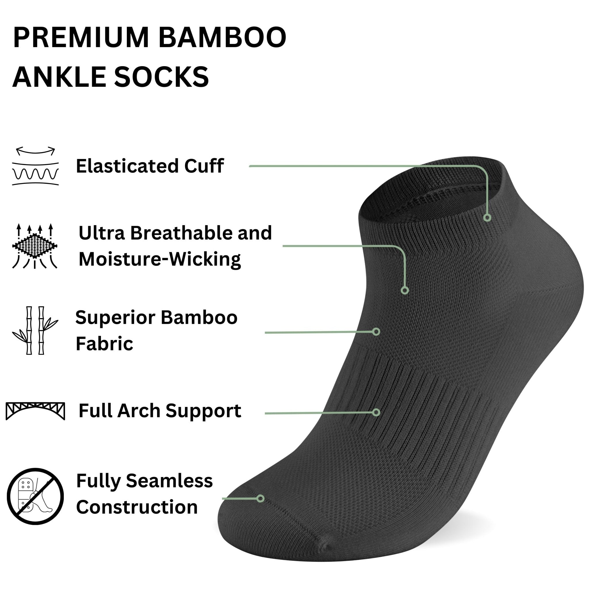 Bamboo Ankle Socks - REGN