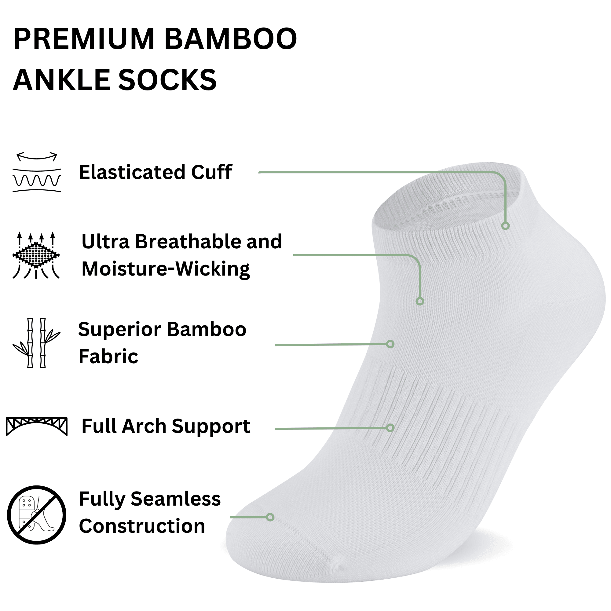 Bamboo Ankle Socks - REGN