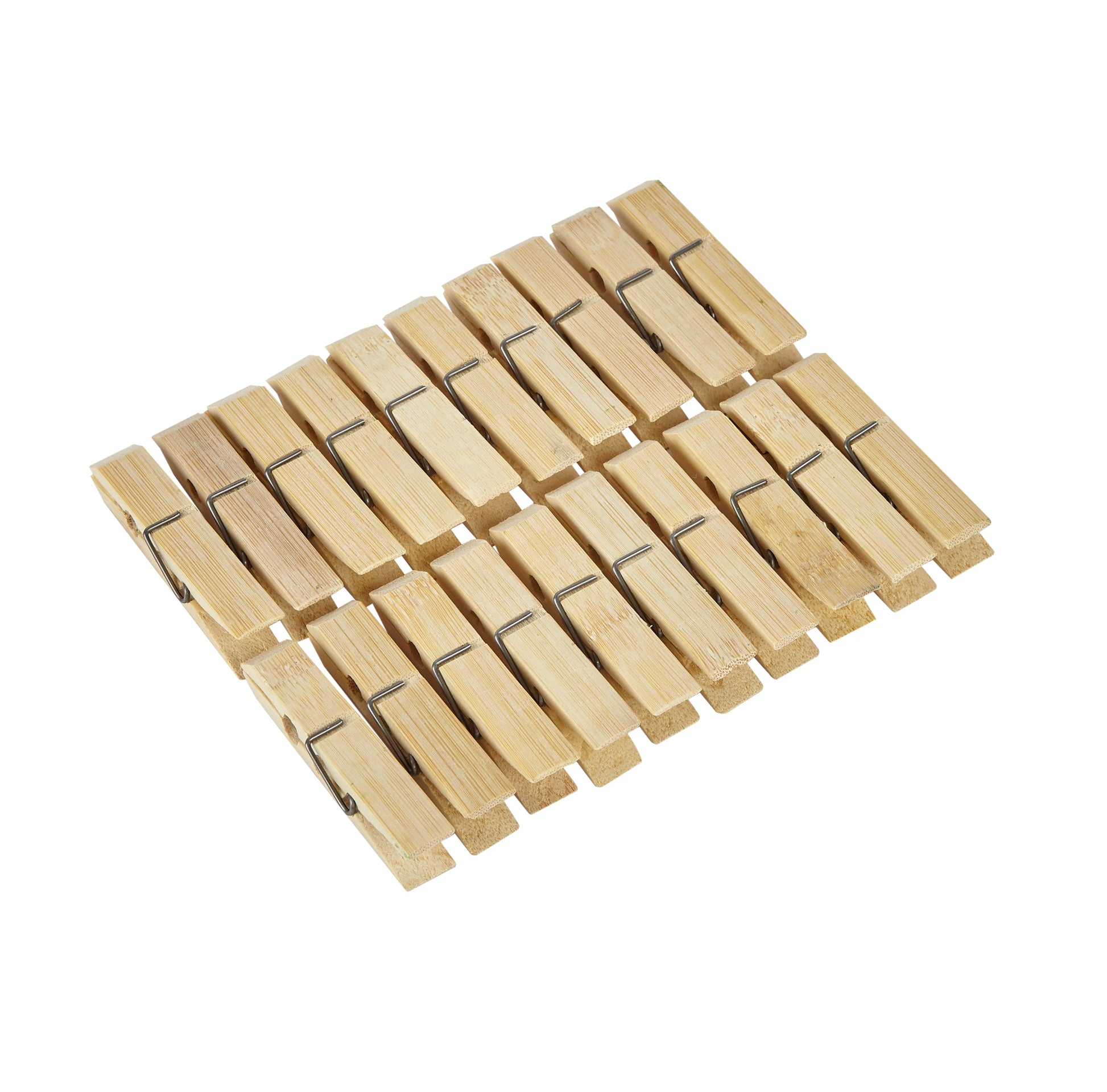 Bamboo Clothes Pegs - Biodegradable & Vegan - 20 Pack - REGN