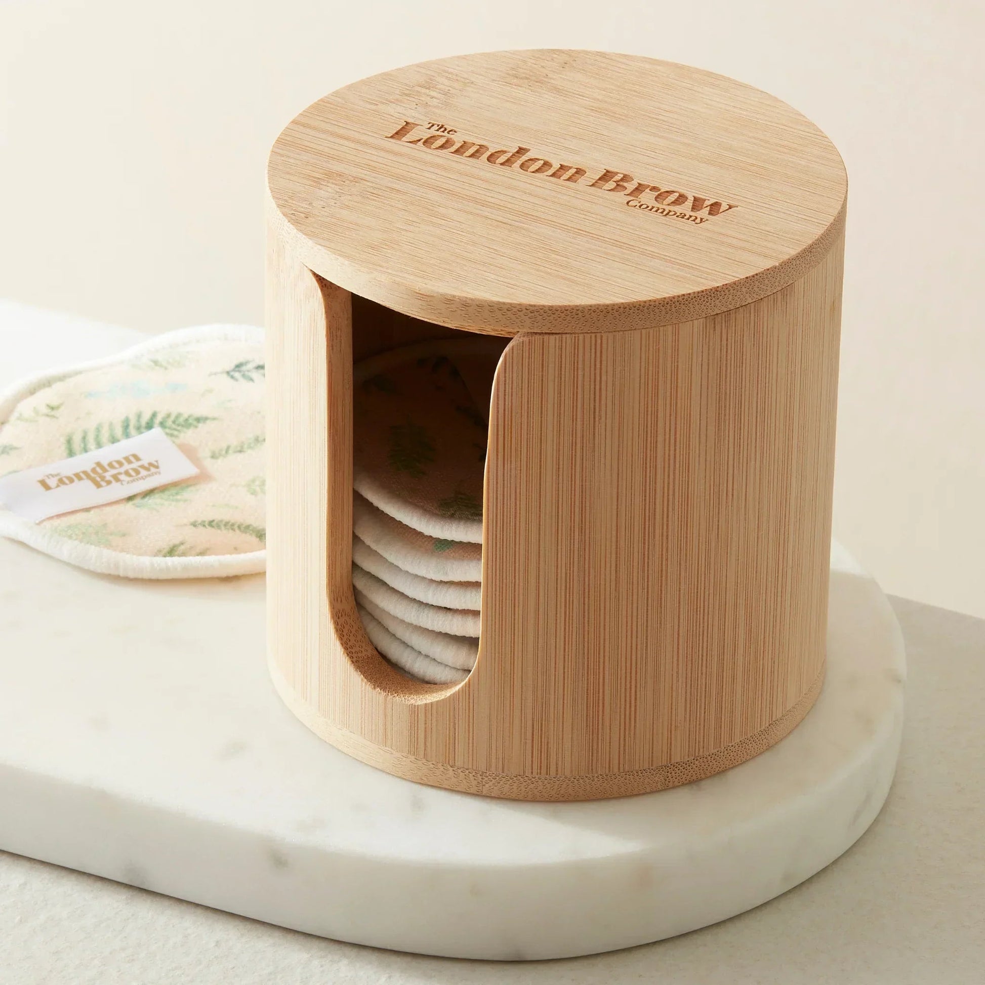 Bamboo Cotton Pad Storage Box - REGN