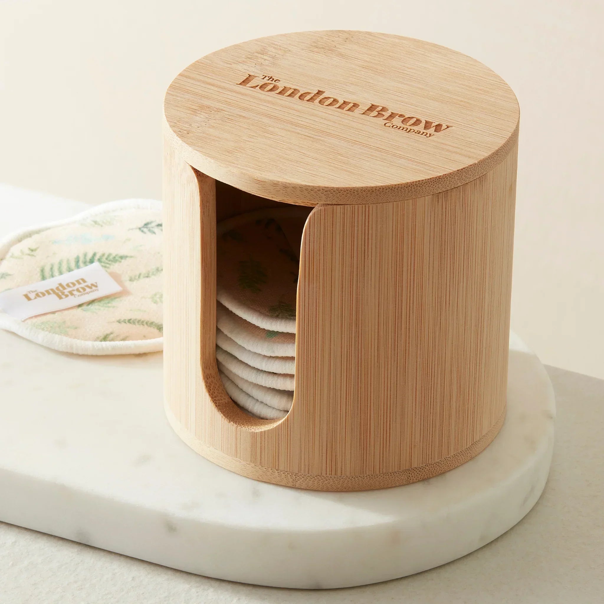 Bamboo Cotton Pad Storage Box - REGN