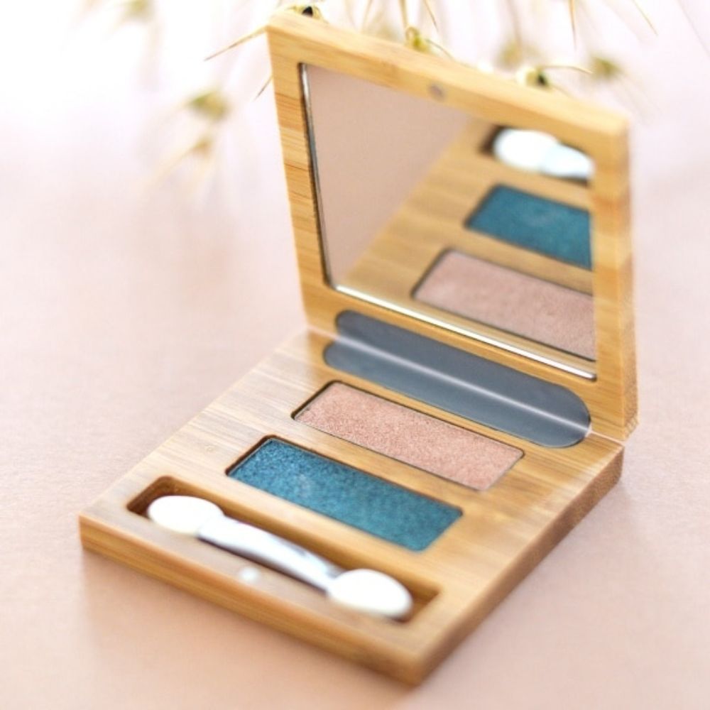 Bamboo Duo Eyeshadow Palette | Empty Refillable Makeup Compact - REGN