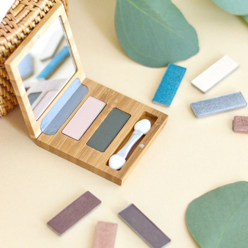 Bamboo Duo Eyeshadow Palette | Empty Refillable Makeup Compact - REGN