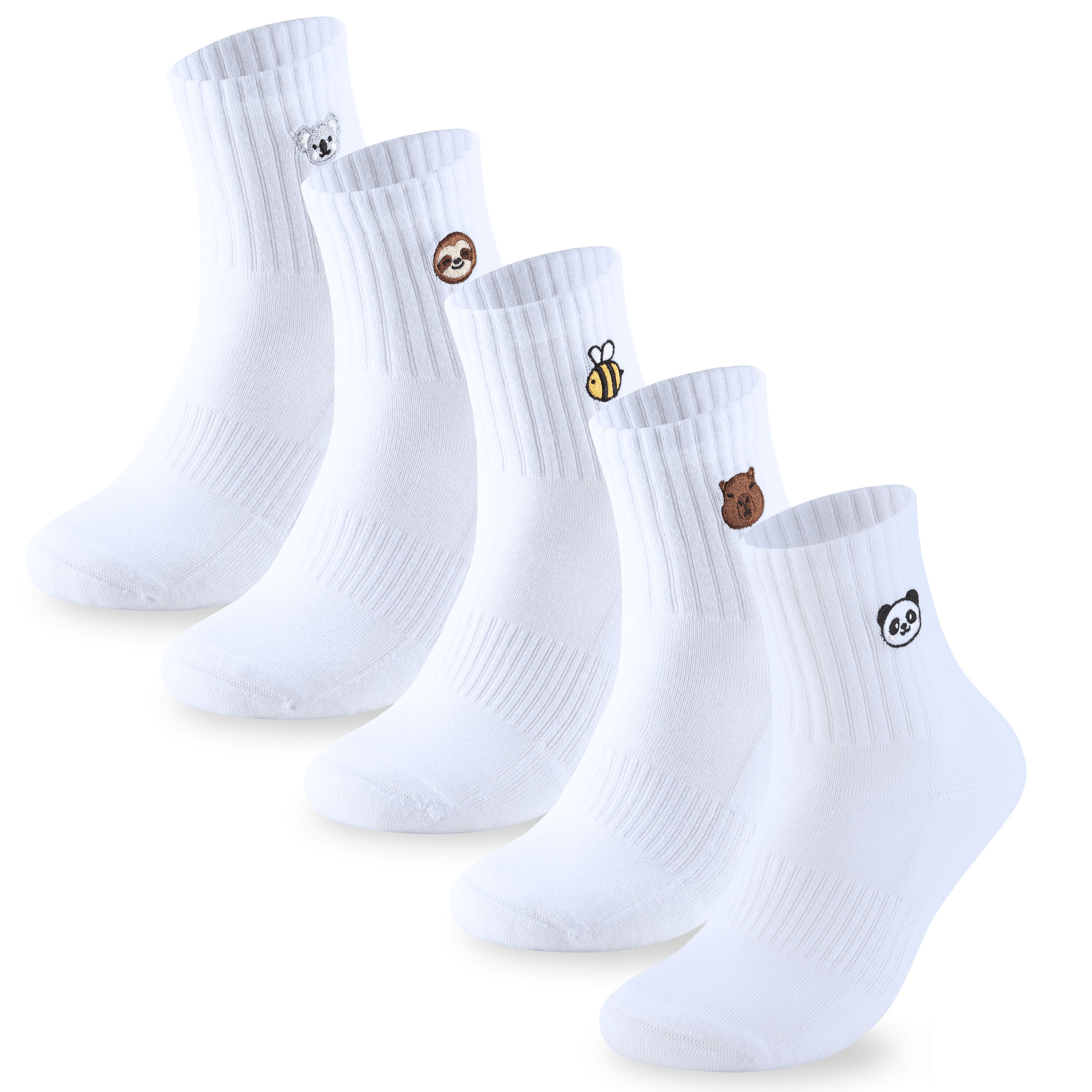 Bamboo Embroidered Animal Socks - REGN