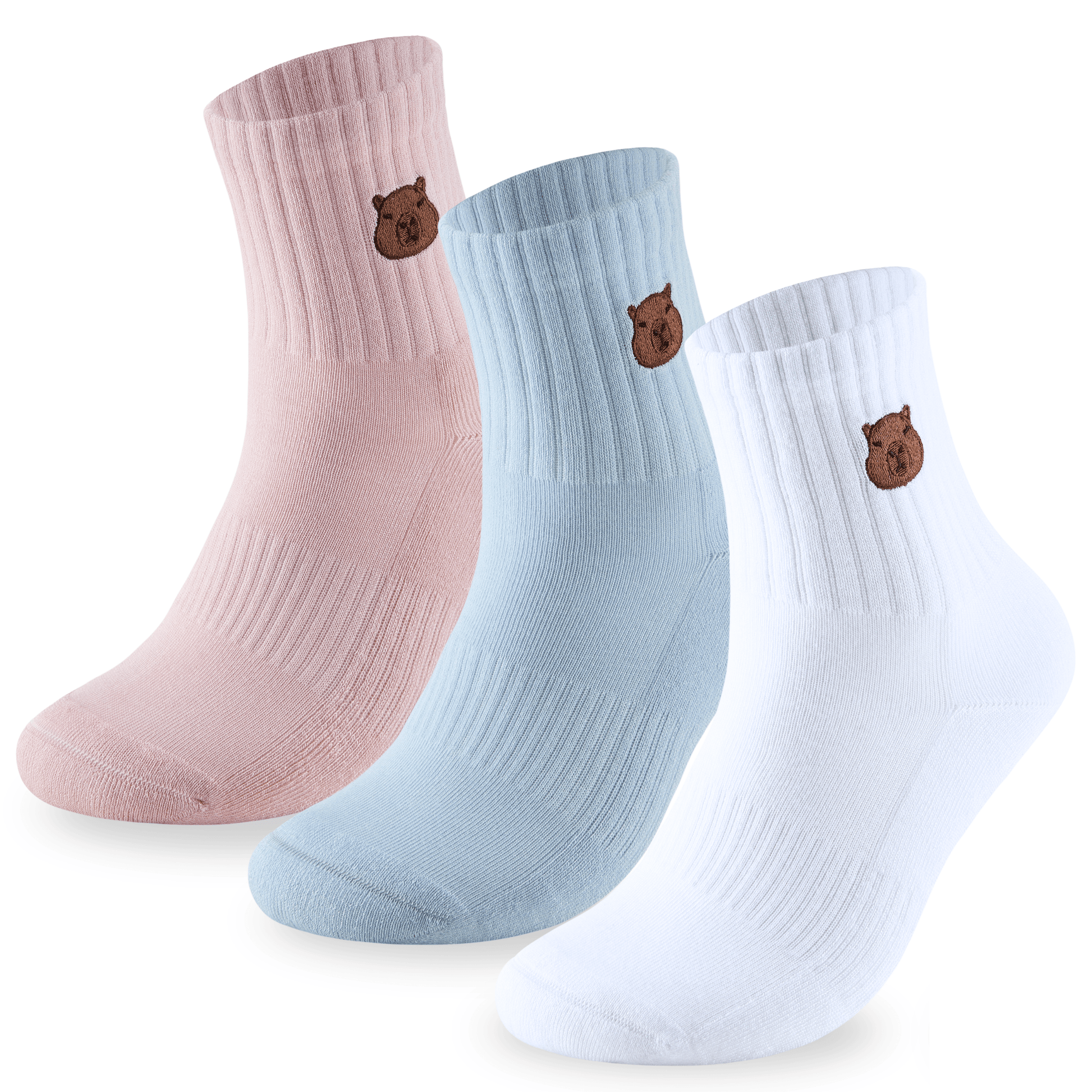 Bamboo Embroidered Animal Socks - REGN