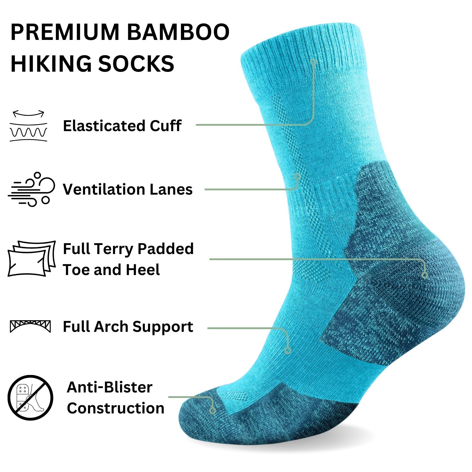 Bamboo Hiking Socks - REGN