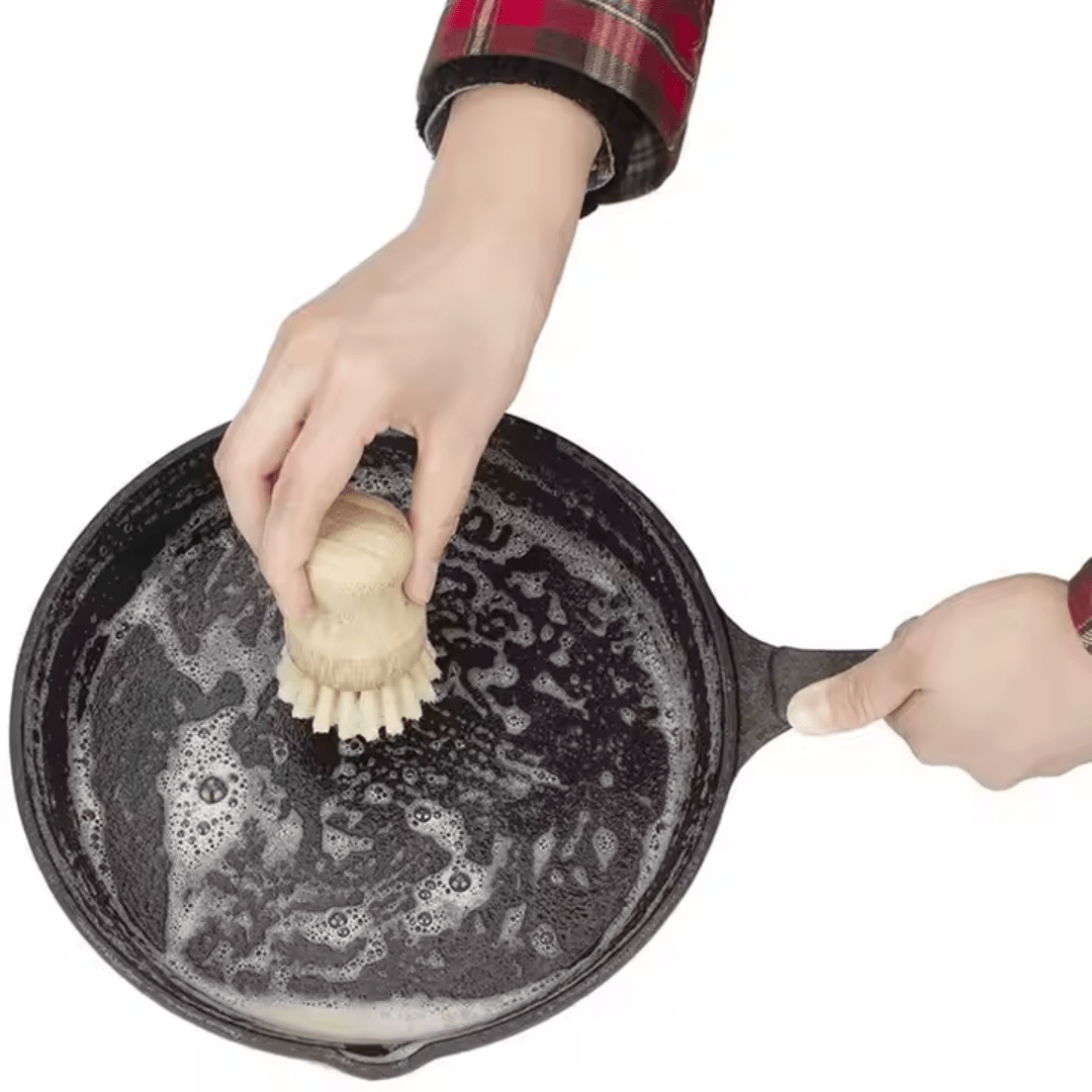 Bamboo Plastic Free Kitchen Dish Brush, Eco Friendly Washing Brush With Sisal Bristles - REGN