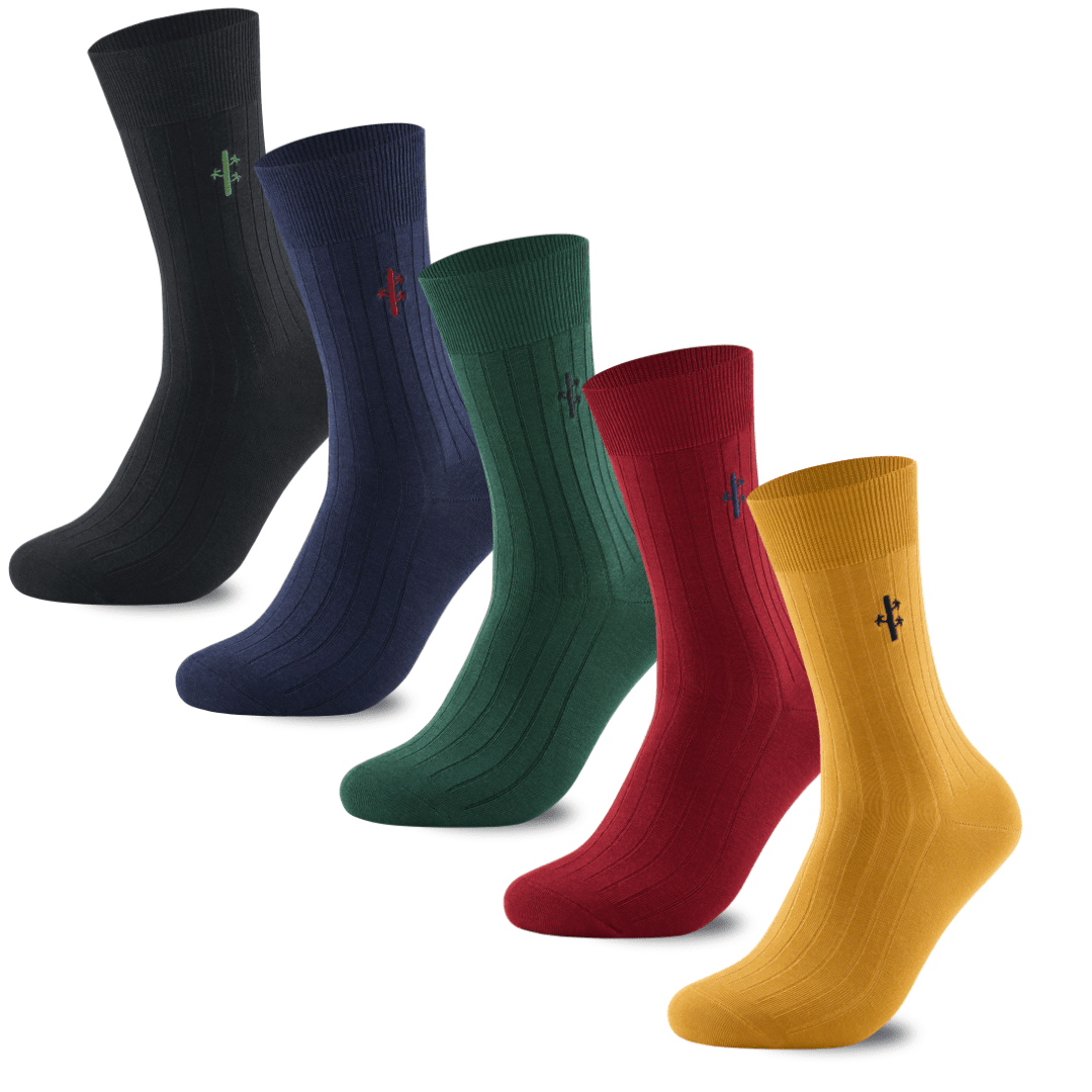 Bamboo Ribbed Dress Socks - REGN