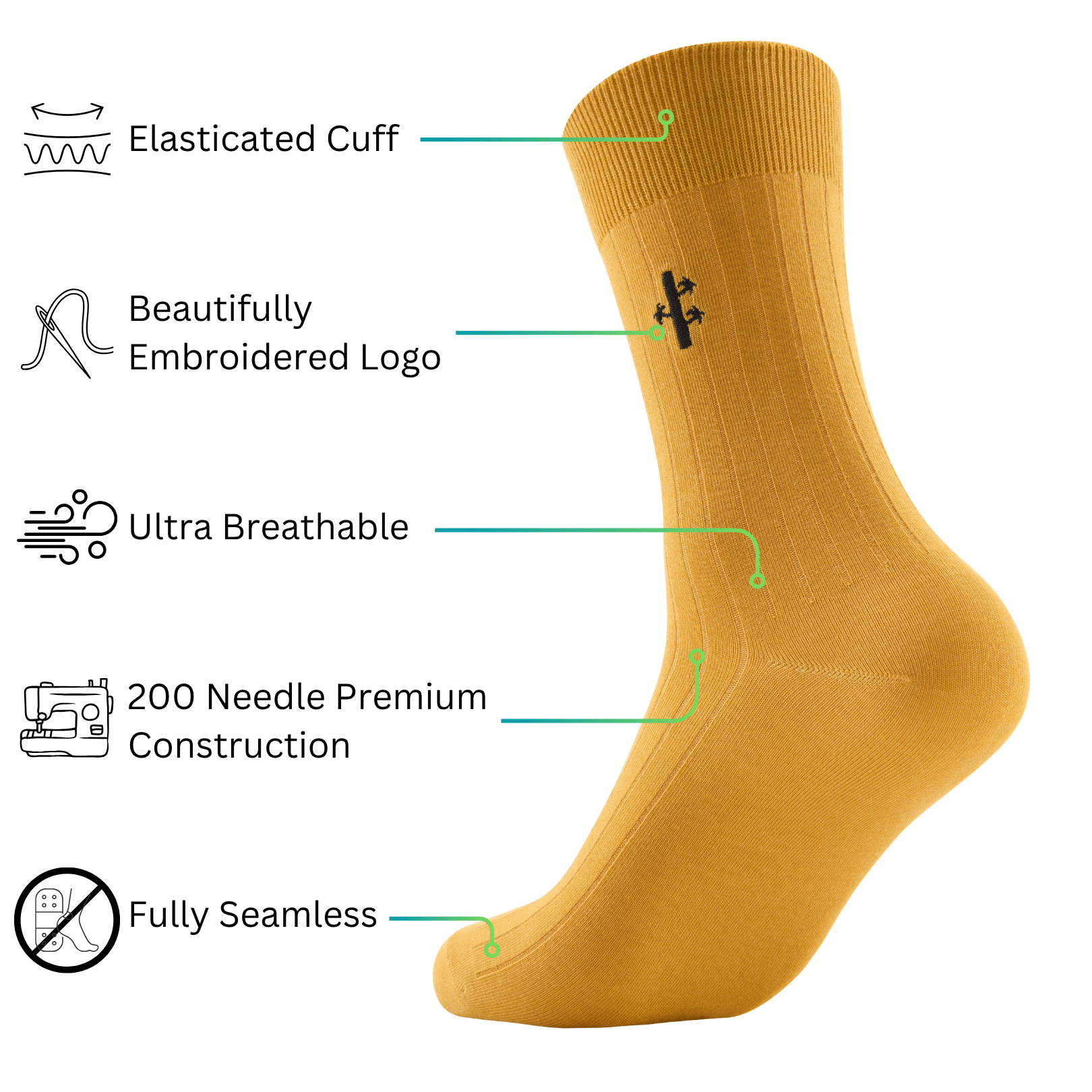 Bamboo Ribbed Dress Socks - REGN