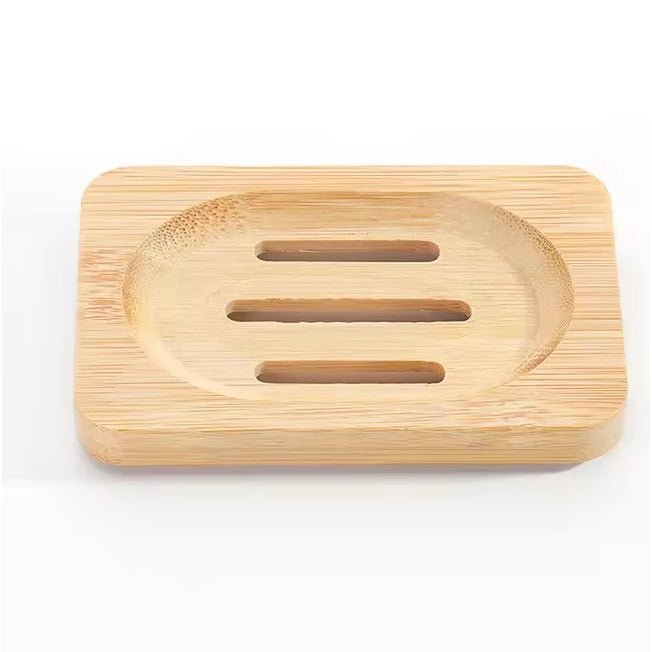 Bamboo Wooden Soap Tray, Rectangular Shape Tray For Soap Bars - REGN