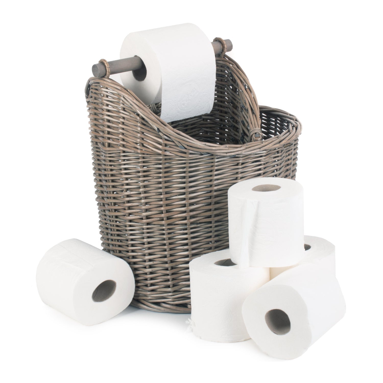 Bathroom Loo Roll Holder Basket - REGN