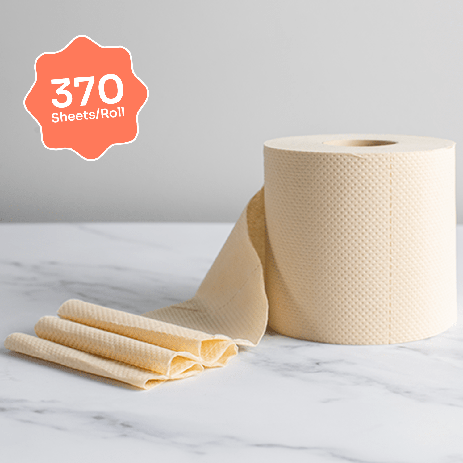 Bazoo Unbleached Bamboo Toilet Paper | 24 Naked Double Rolls | FSC Certified - REGN