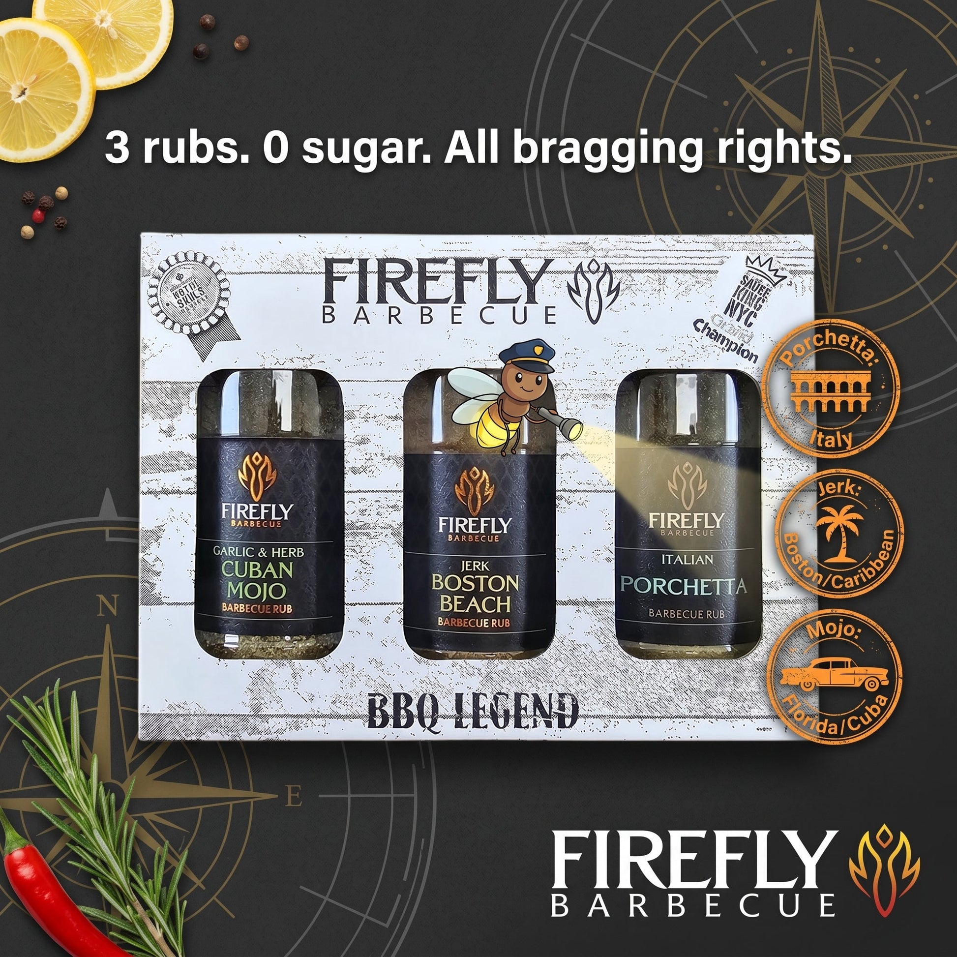 BBQ Legend - Herby BBQ Rub Gift Set - REGN