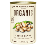 Eat Wholesome Organic Butter Beans 400g | No Added Salt