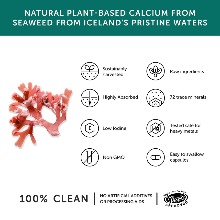 Calcium – Vegan Calcium Supplement – 60 Capsules