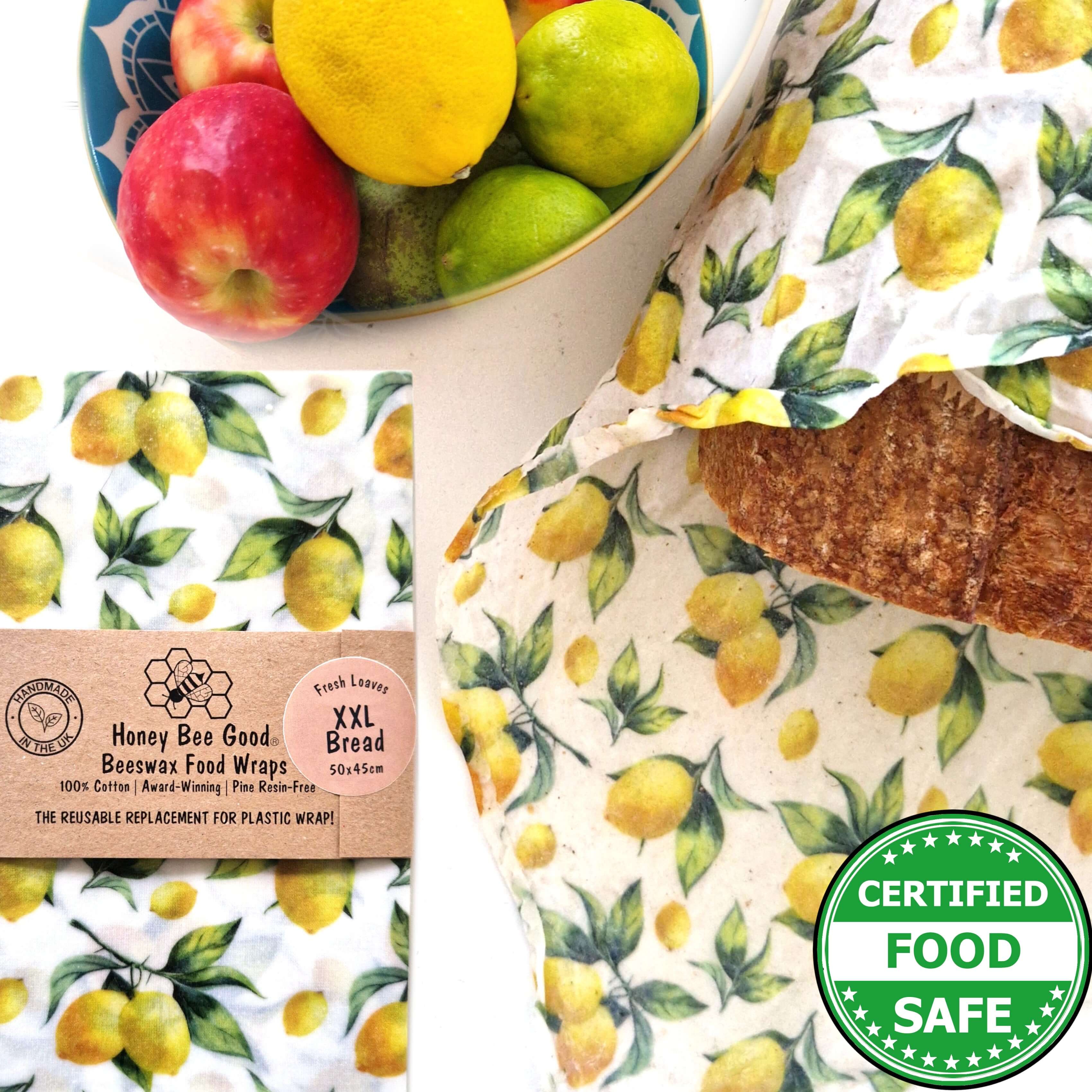 *Beeswax wraps XXL Bread Wrap | Lemons - REGN