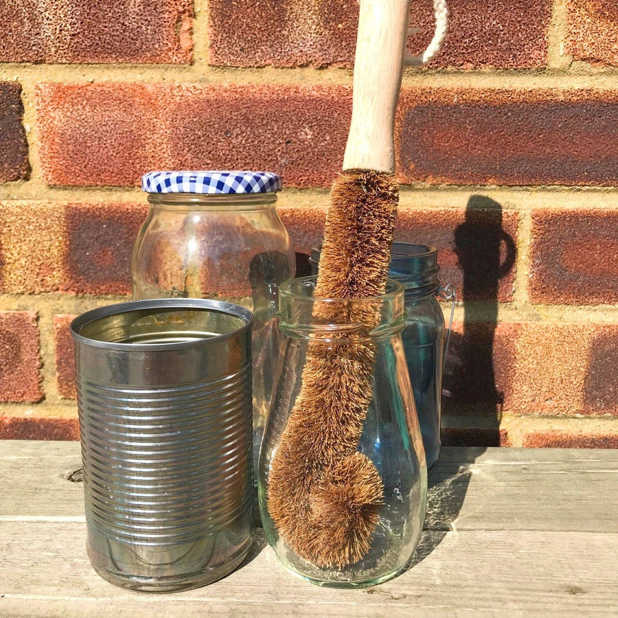 LoofCo Bottle Brush – Coconut Coir Fibre with Rubberwood Handle