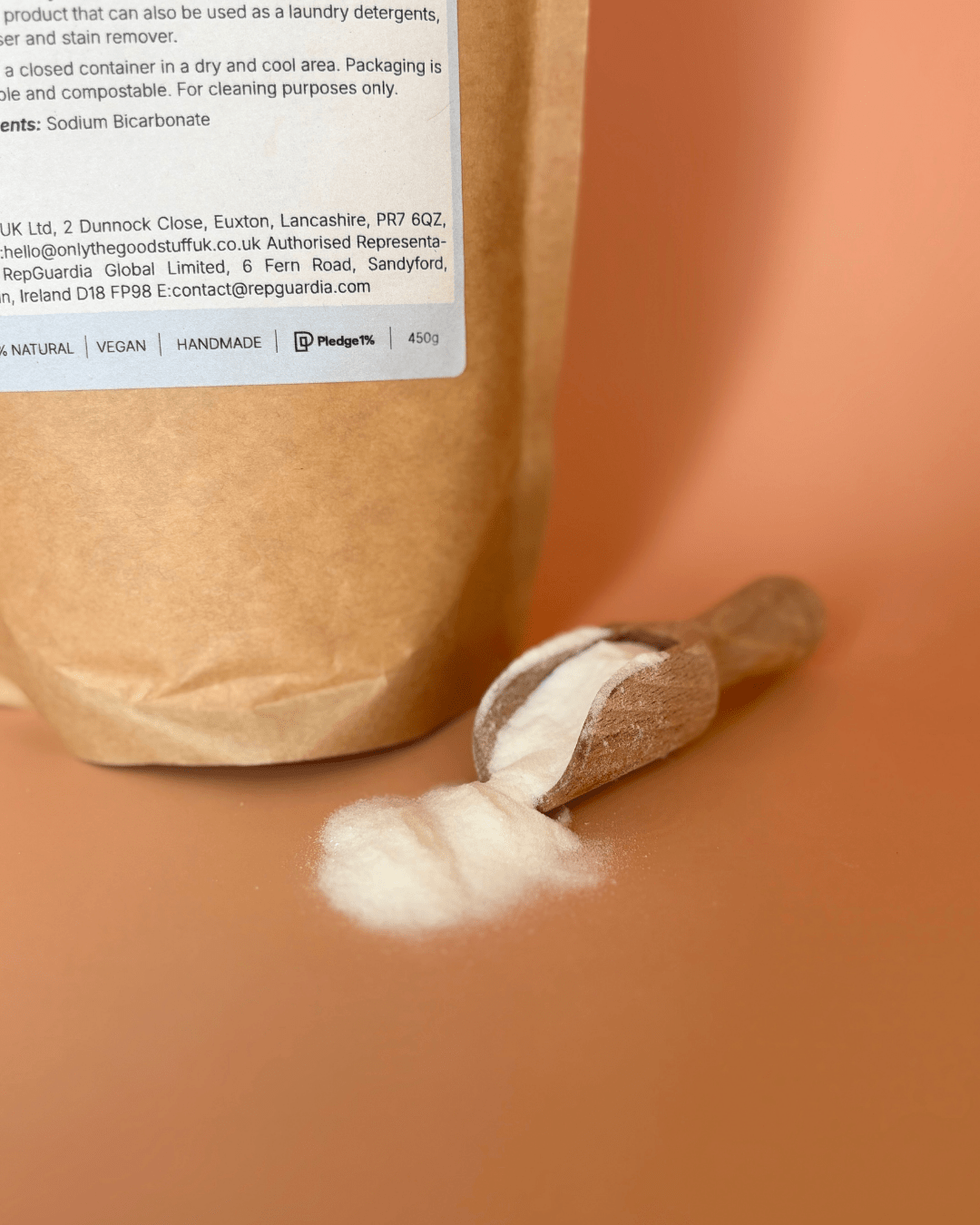 Bicarbonate of Soda – 450g Natural Vegan Plastic - Free Multi - Purpose Cleaner - REGN