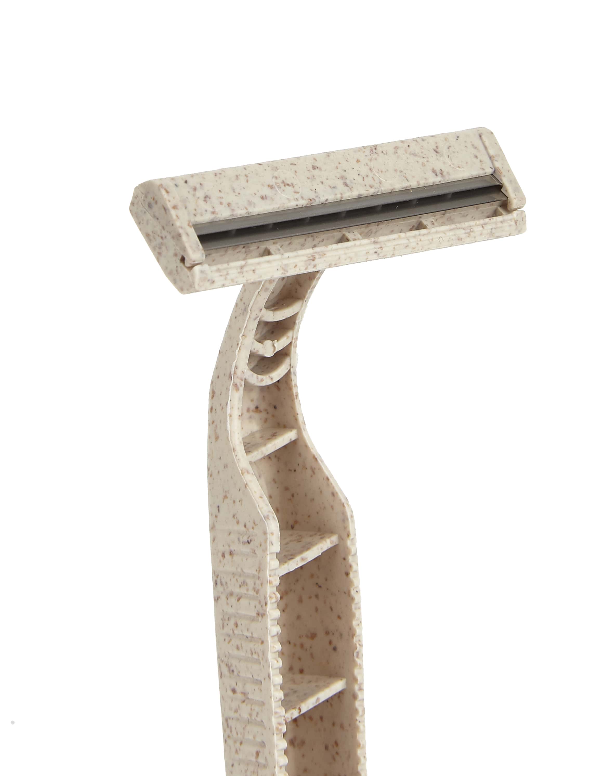 Biodegradable Eco Friendly Disposable Razors - 2 Blade Razors, Wheat Straw Blades , 50 Pack - REGN