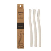 Biodegradable Eco Friendly Eyebrow Razors - Wheat Straw Razor Blades, 3 Pack - REGN