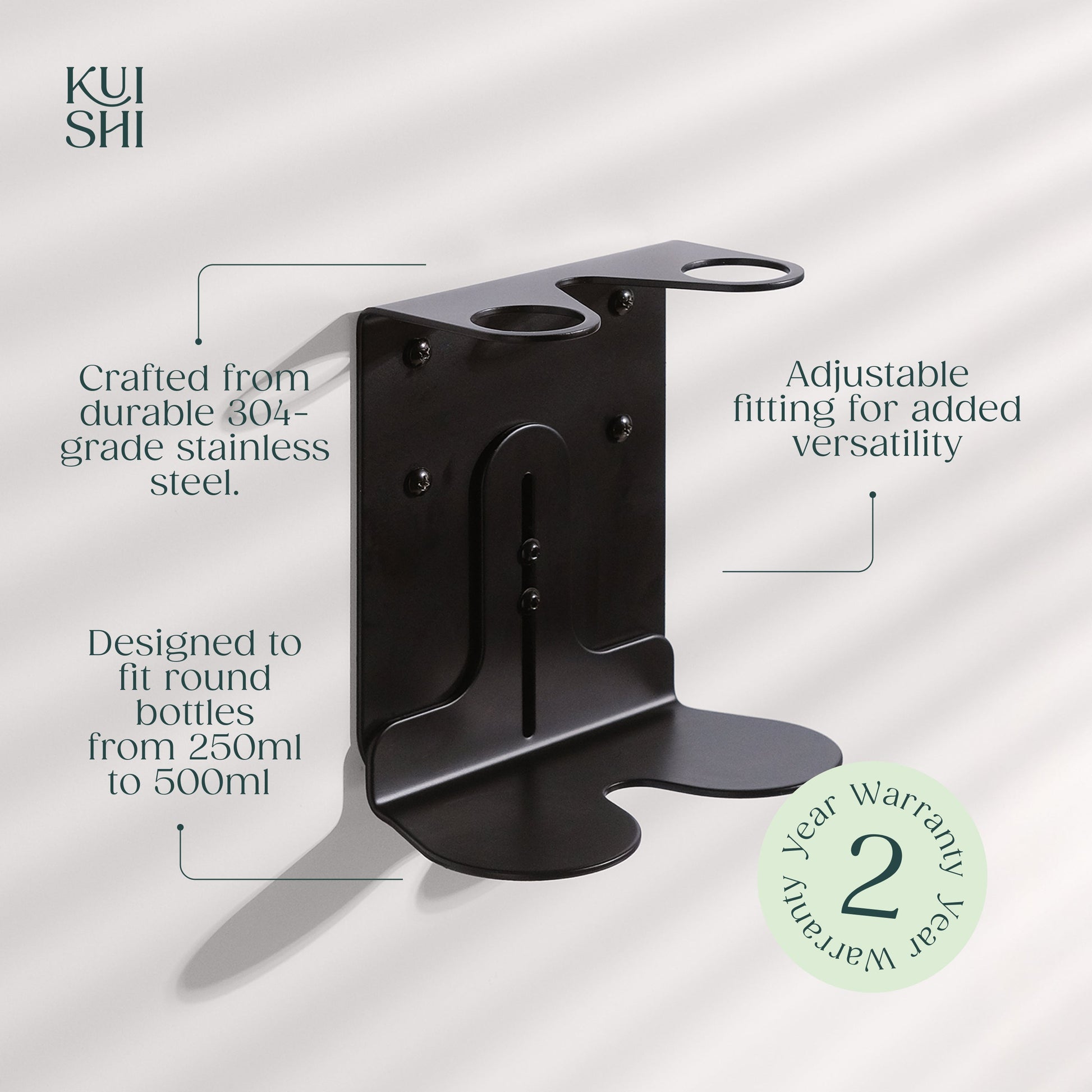 Black Double Bottle Holder - REGN
