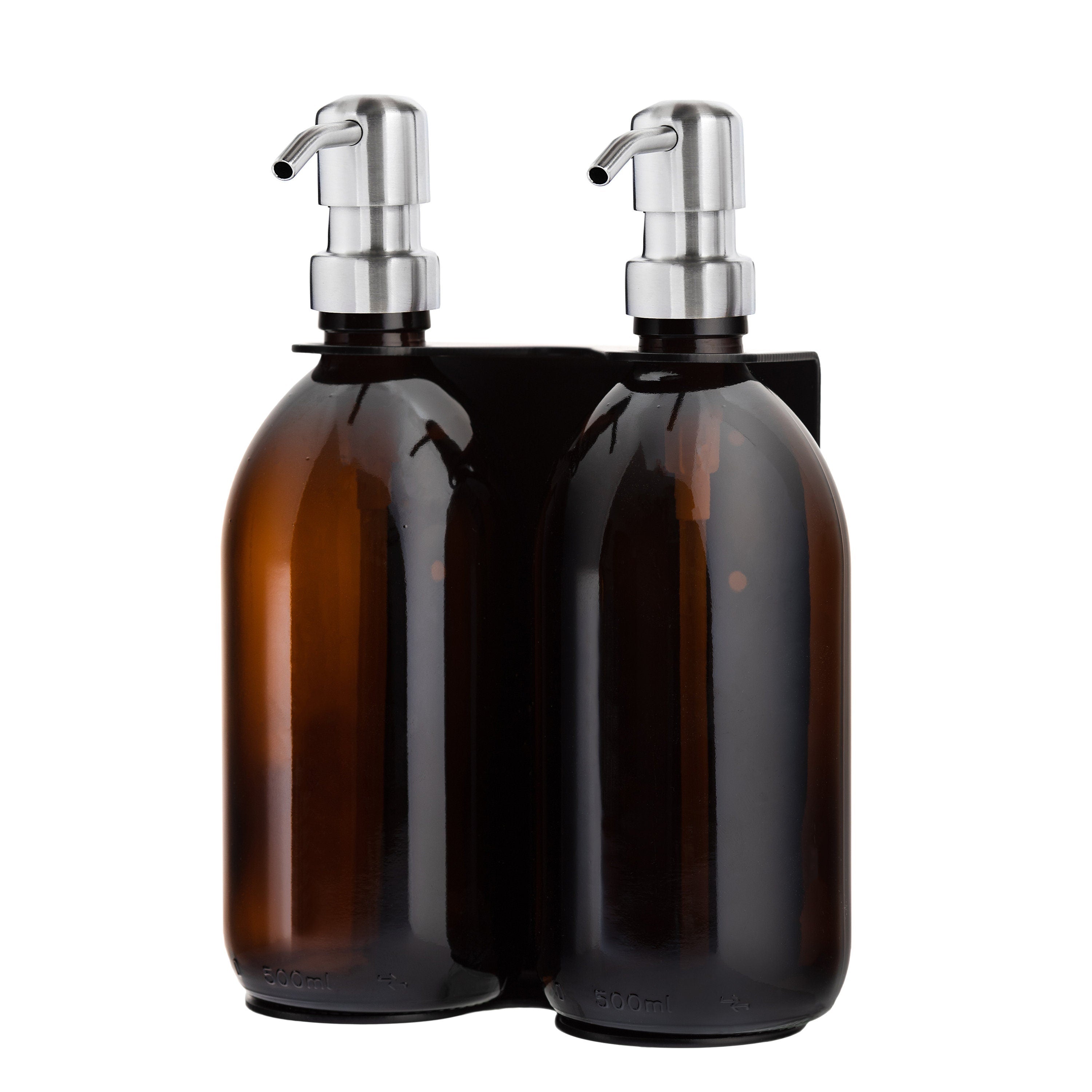 Black Double Wall Mounted Soap Dispensers - REGN