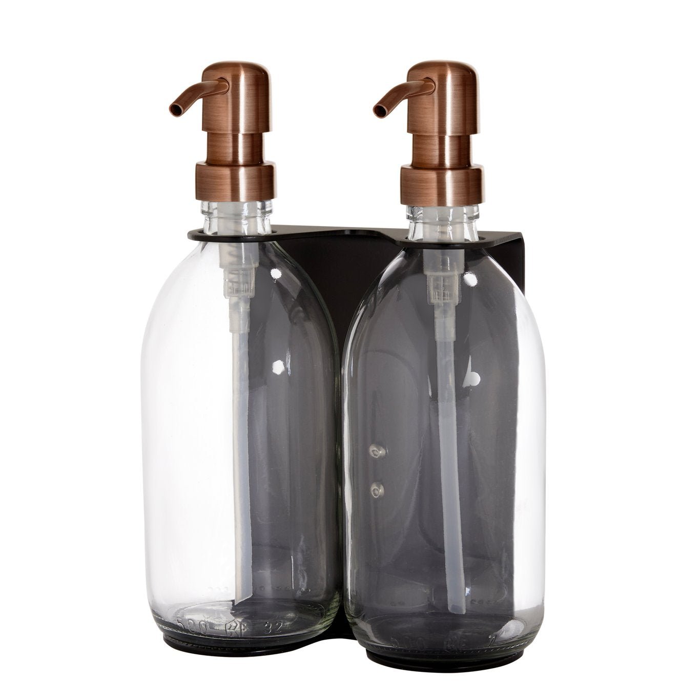 Black Double Wall Mounted Soap Dispensers - REGN