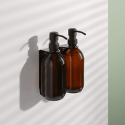 Black Double Wall Mounted Soap Dispensers - REGN